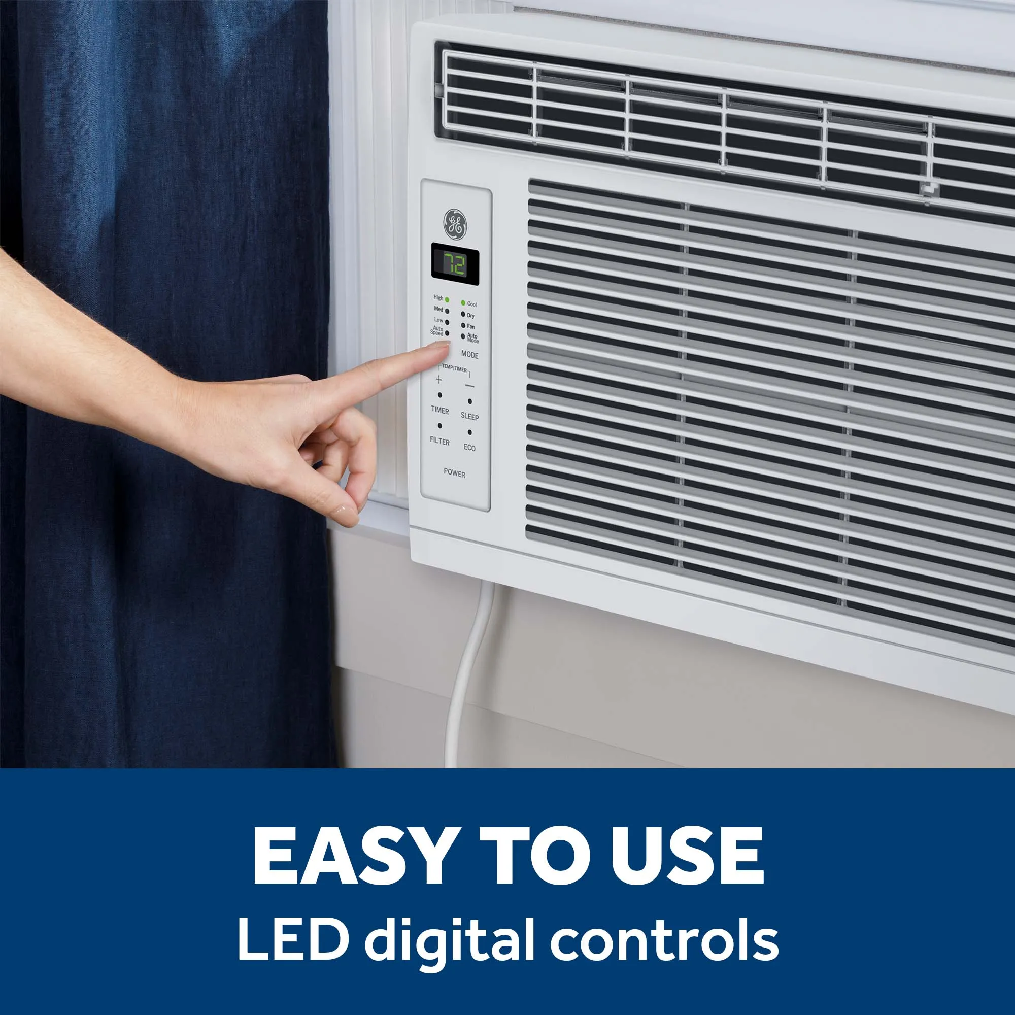 Ge Appliances AWES06BWF Ge 6.000 Btu Electronic Window Air Conditioner For Small Rooms Up To 250 Sq Ft.