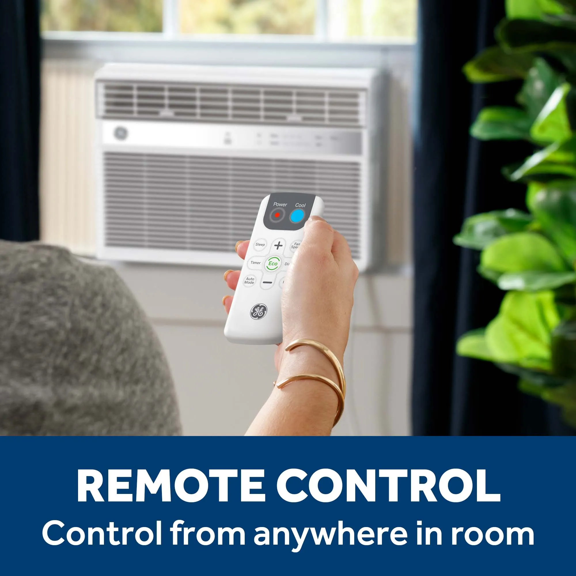 Ge Appliances AWES08WWF Ge 8.000 Btu Smart Electronic Window Air Conditioner For Medium Rooms Up To 350 Sq. Ft.