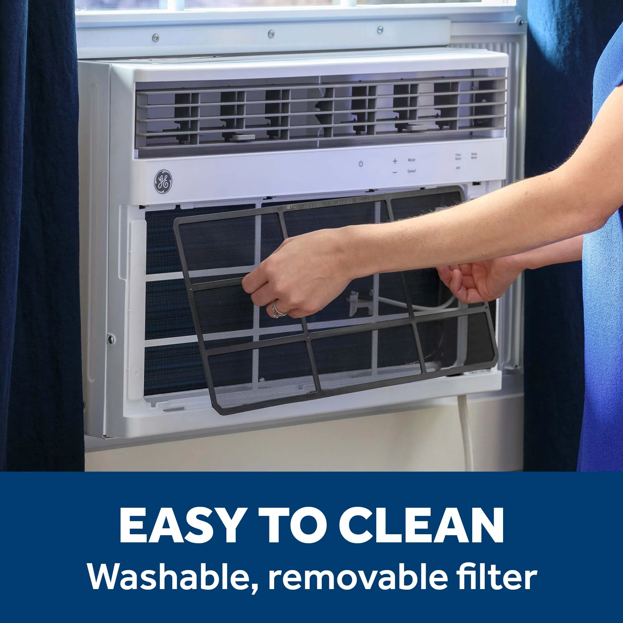 Ge Appliances AWGH18WWF Ge 18.000 Btu Smart Heat/Cool Electronic Window Air Conditioner For Extra-Large Rooms Up To 1000 Sq. Ft.