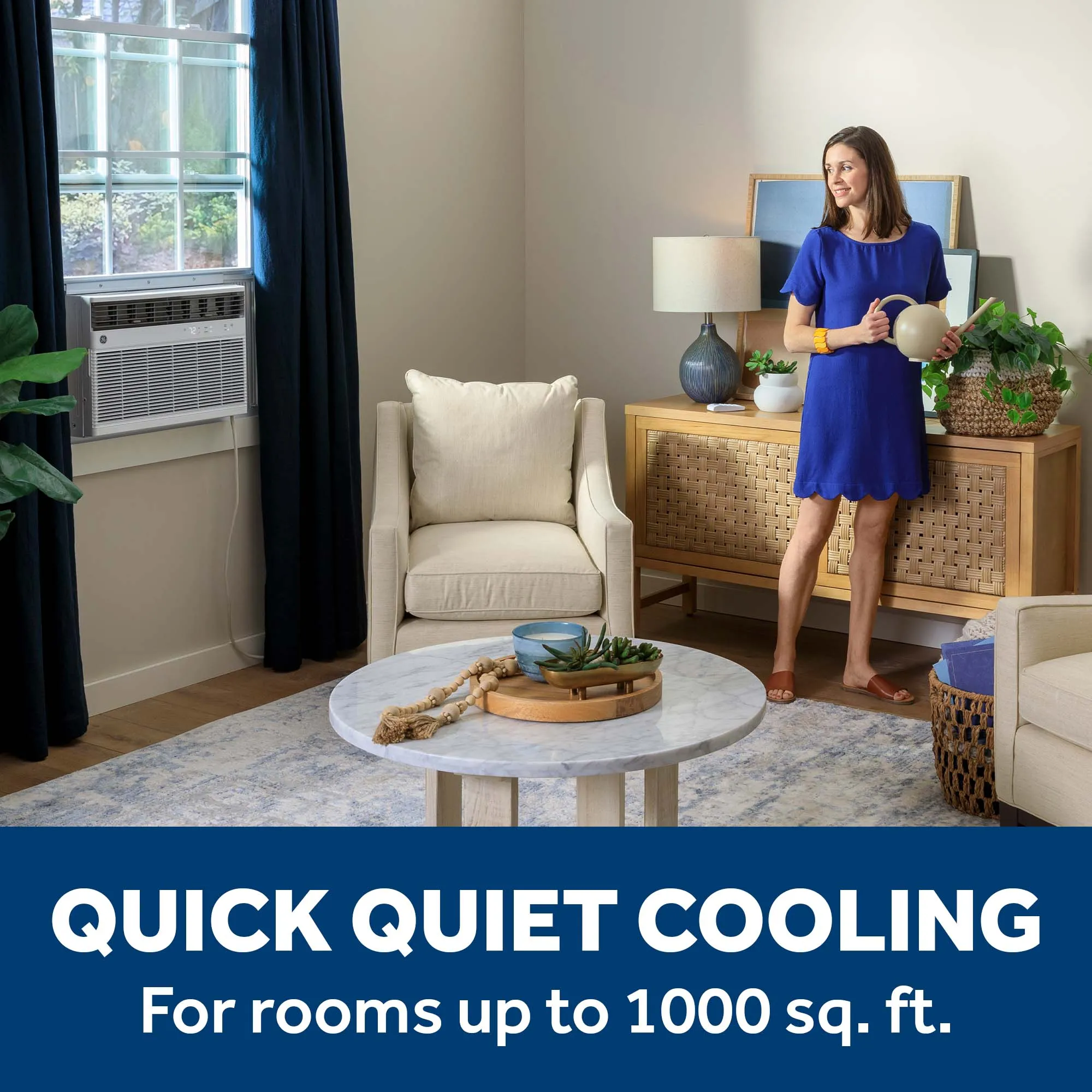 Ge Appliances AWGH18WWF Ge 18.000 Btu Smart Heat/Cool Electronic Window Air Conditioner For Extra-Large Rooms Up To 1000 Sq. Ft.