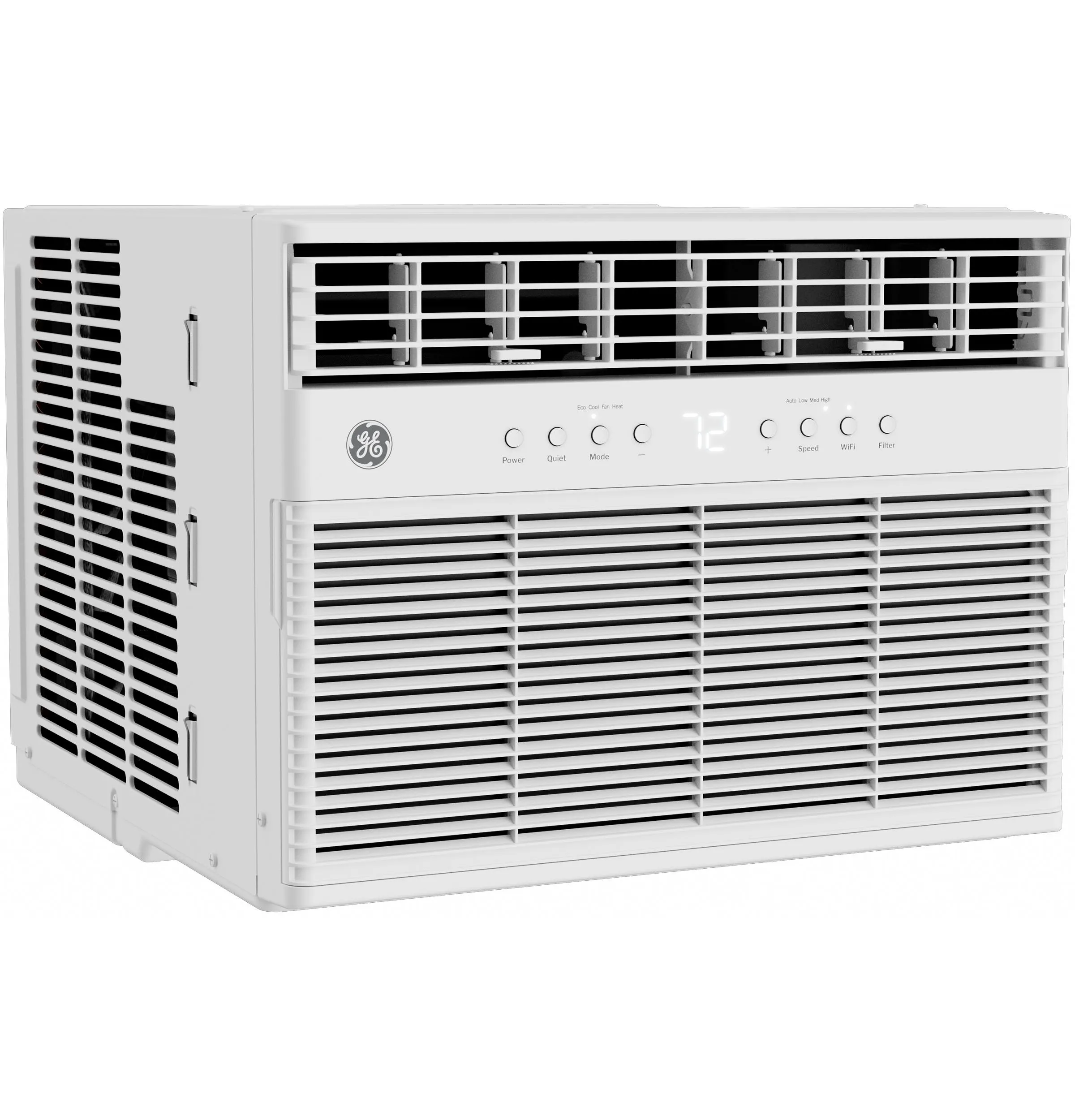 Ge Appliances AWGP12WWF Ge 11.000 Btu Smart Heat/Cool With Heat Pump Electronic Window Air Conditioner For Large Rooms Up To 550 Sq. Ft.