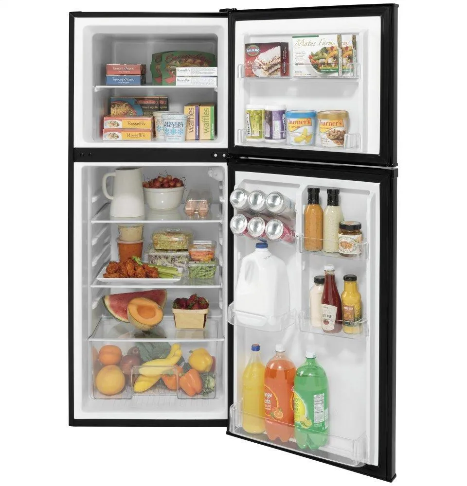 Ge Appliances GPV10FGNBB Ge 9.8 Cu. Ft. 12 Volt Dc Power Top-Freezer Refrigerator