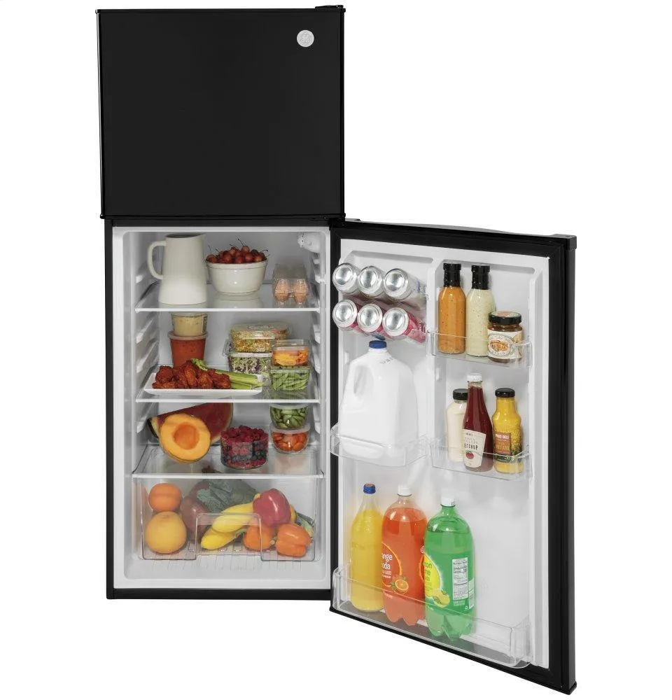 Ge Appliances GPV10FGNBB Ge 9.8 Cu. Ft. 12 Volt Dc Power Top-Freezer Refrigerator