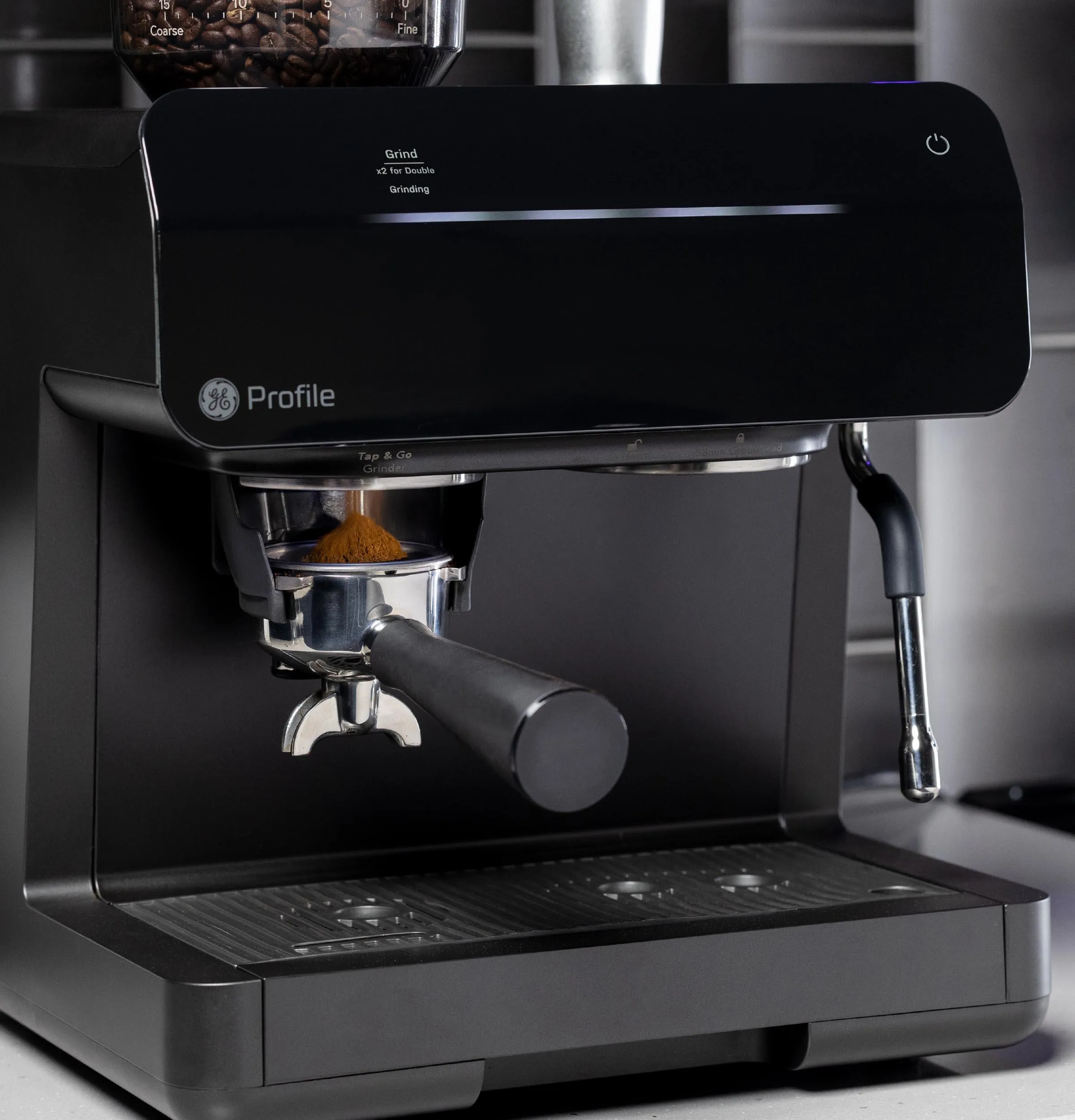 Ge Appliances P7CESAS6RBB Ge Profile&#8482; Semi Automatic Espresso Machine   Frother