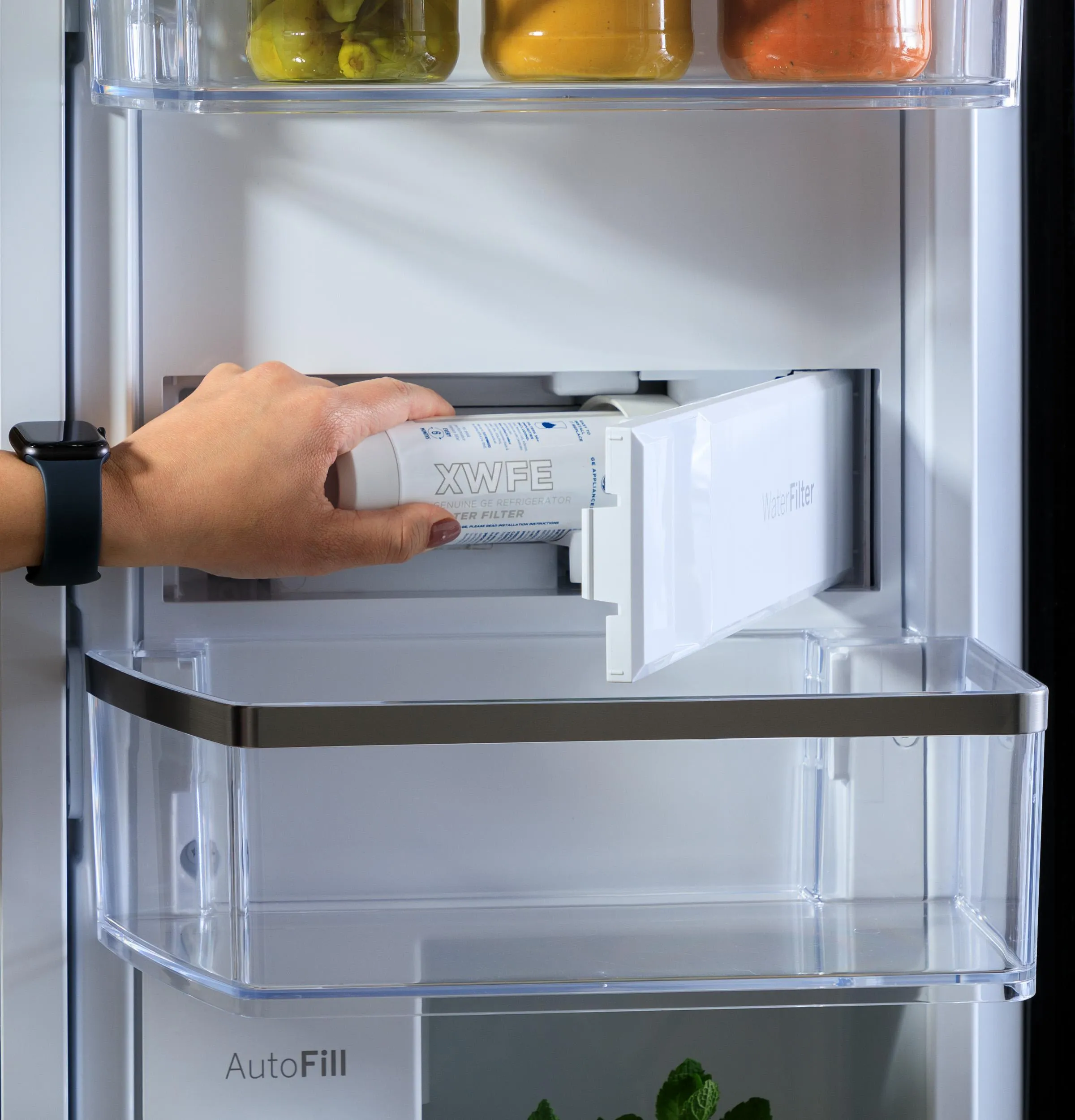 Ge Appliances PAD28BYTFS Ge Profile&#8482; Series Energy Star 28.4 Cu. Ft. Quad-Door Refrigerator With Dual-Dispense Autofill Pitcher