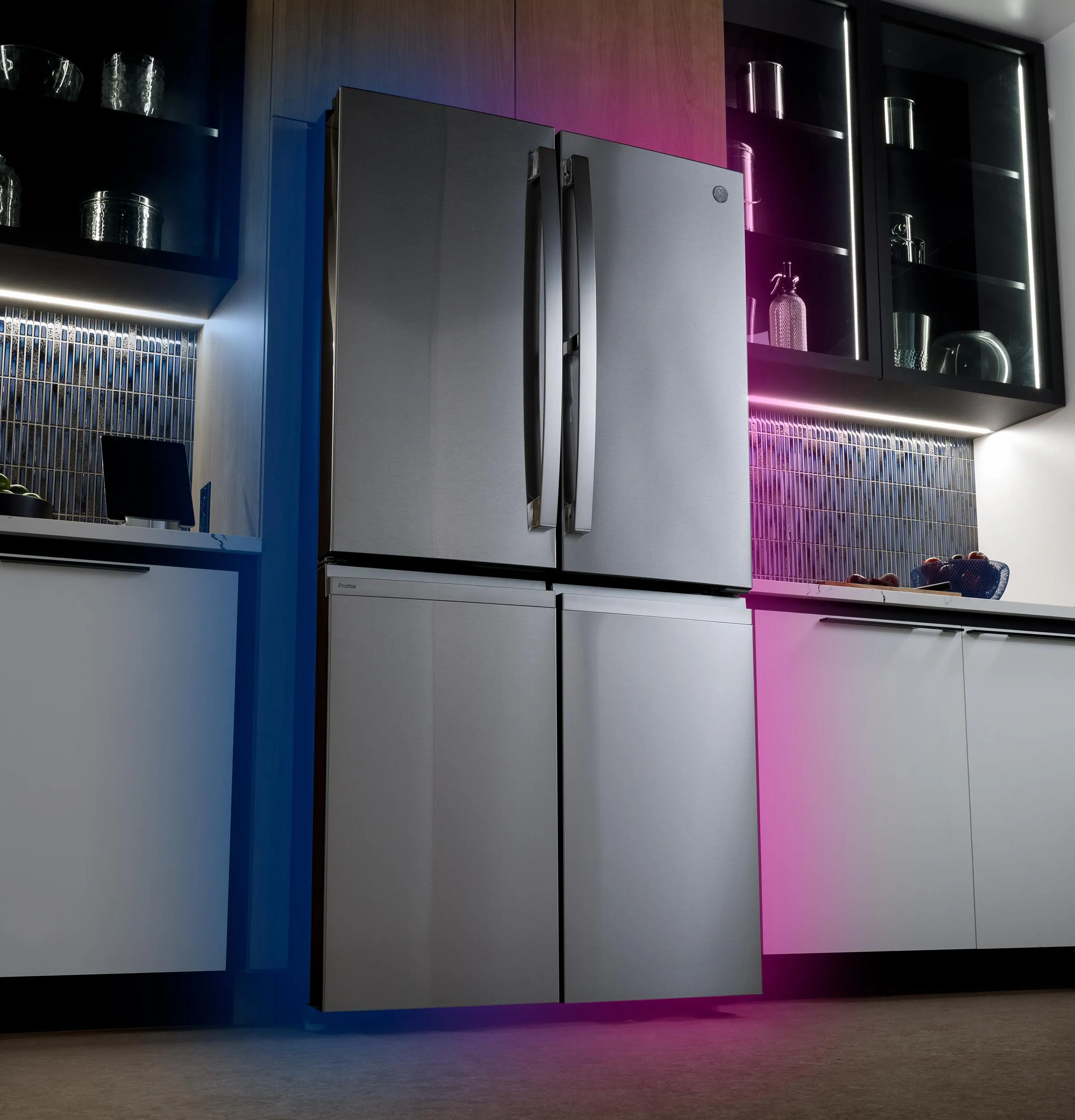 Ge Appliances PAD28BYTFS Ge Profile&#8482; Series Energy Star 28.4 Cu. Ft. Quad-Door Refrigerator With Dual-Dispense Autofill Pitcher
