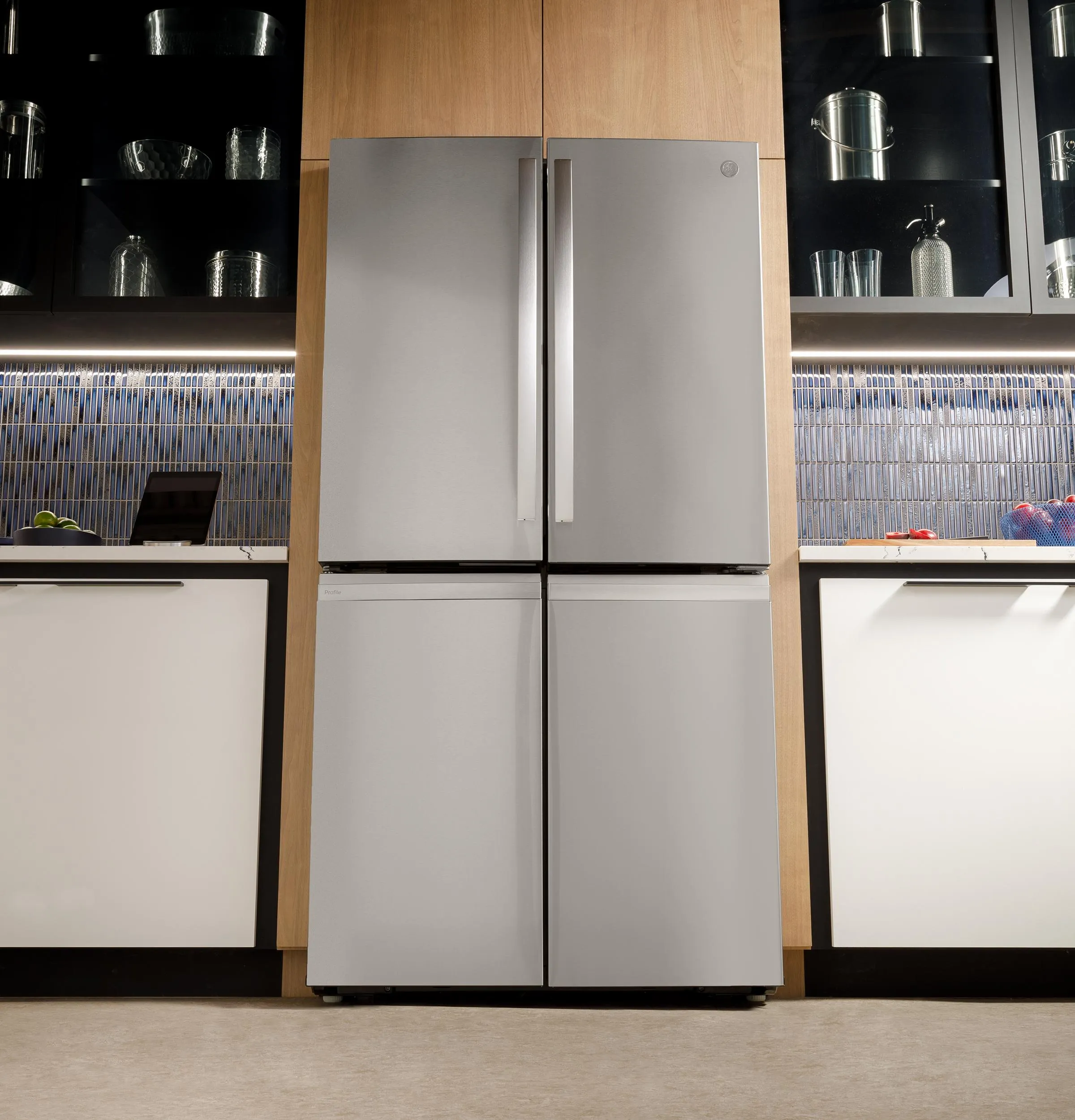 Ge Appliances PAD28BYTFS Ge Profile&#8482; Series Energy Star 28.4 Cu. Ft. Quad-Door Refrigerator With Dual-Dispense Autofill Pitcher