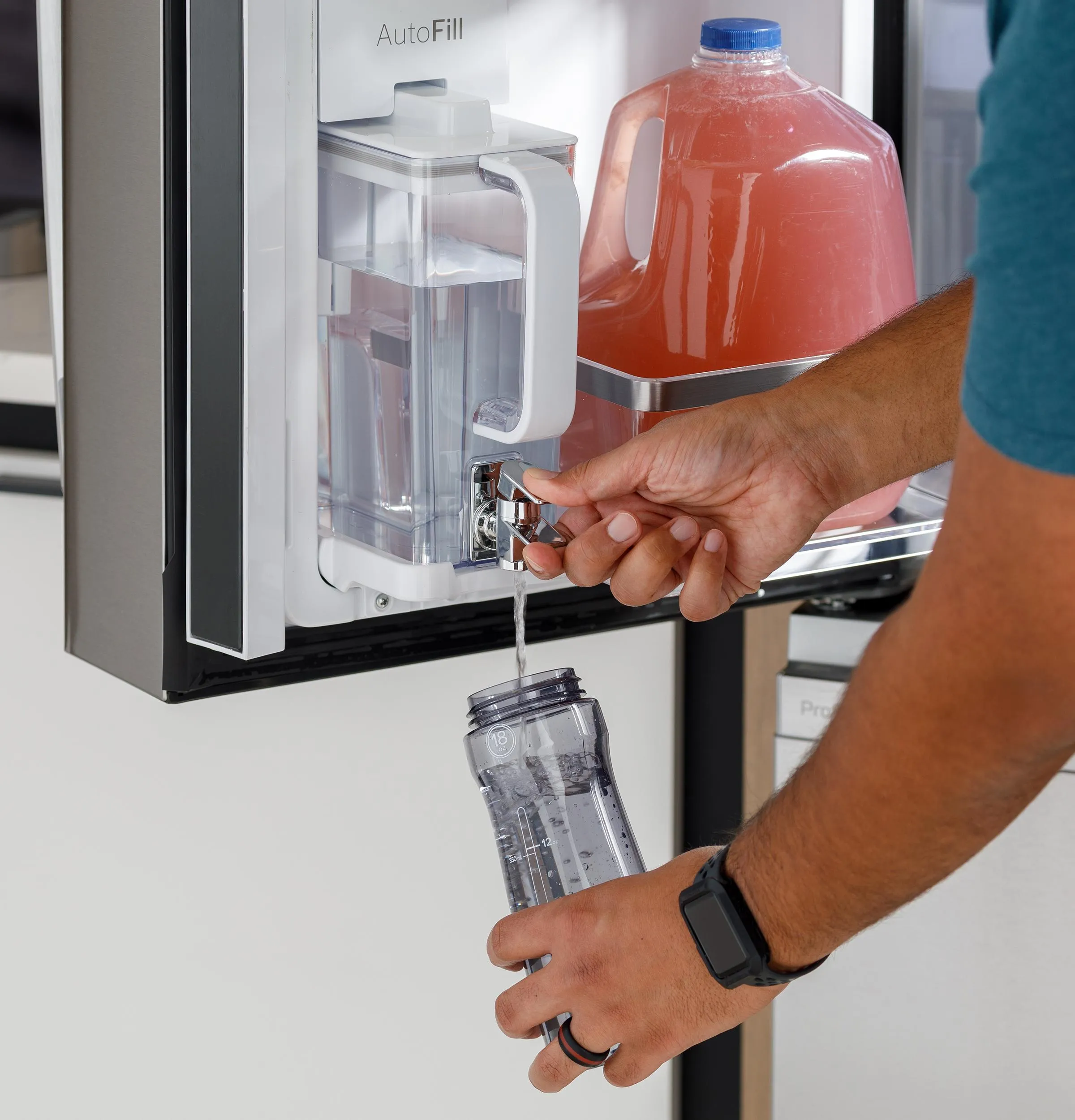 Ge Appliances PAD28BYTFS Ge Profile&#8482; Series Energy Star 28.4 Cu. Ft. Quad-Door Refrigerator With Dual-Dispense Autofill Pitcher