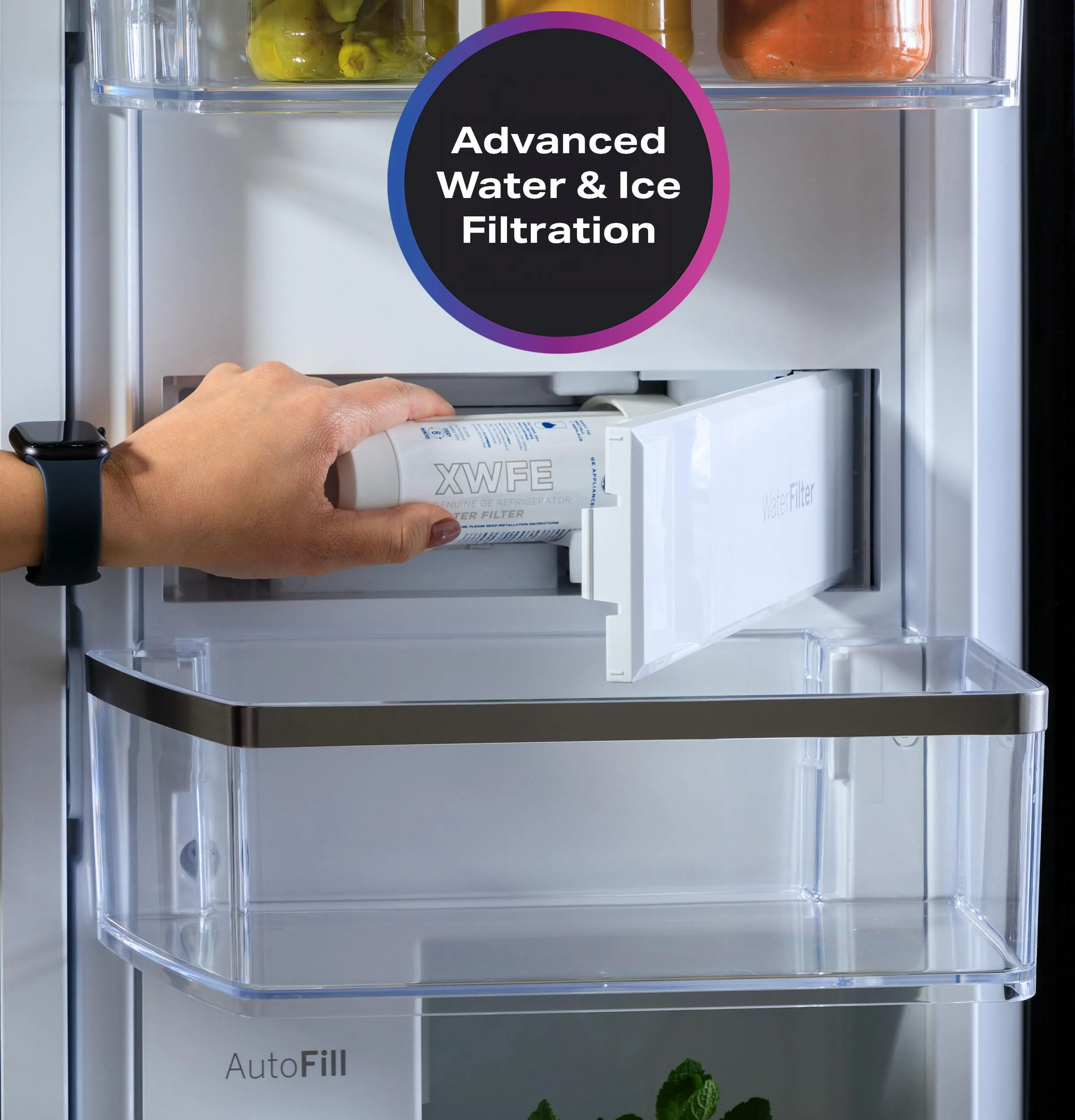 Ge Appliances PAE28BYTFS Ge Profile&#8482; Energy Star 28.3 Cu. Ft. Quad-Door Refrigerator With Dual-Dispense Autofill Pitcher