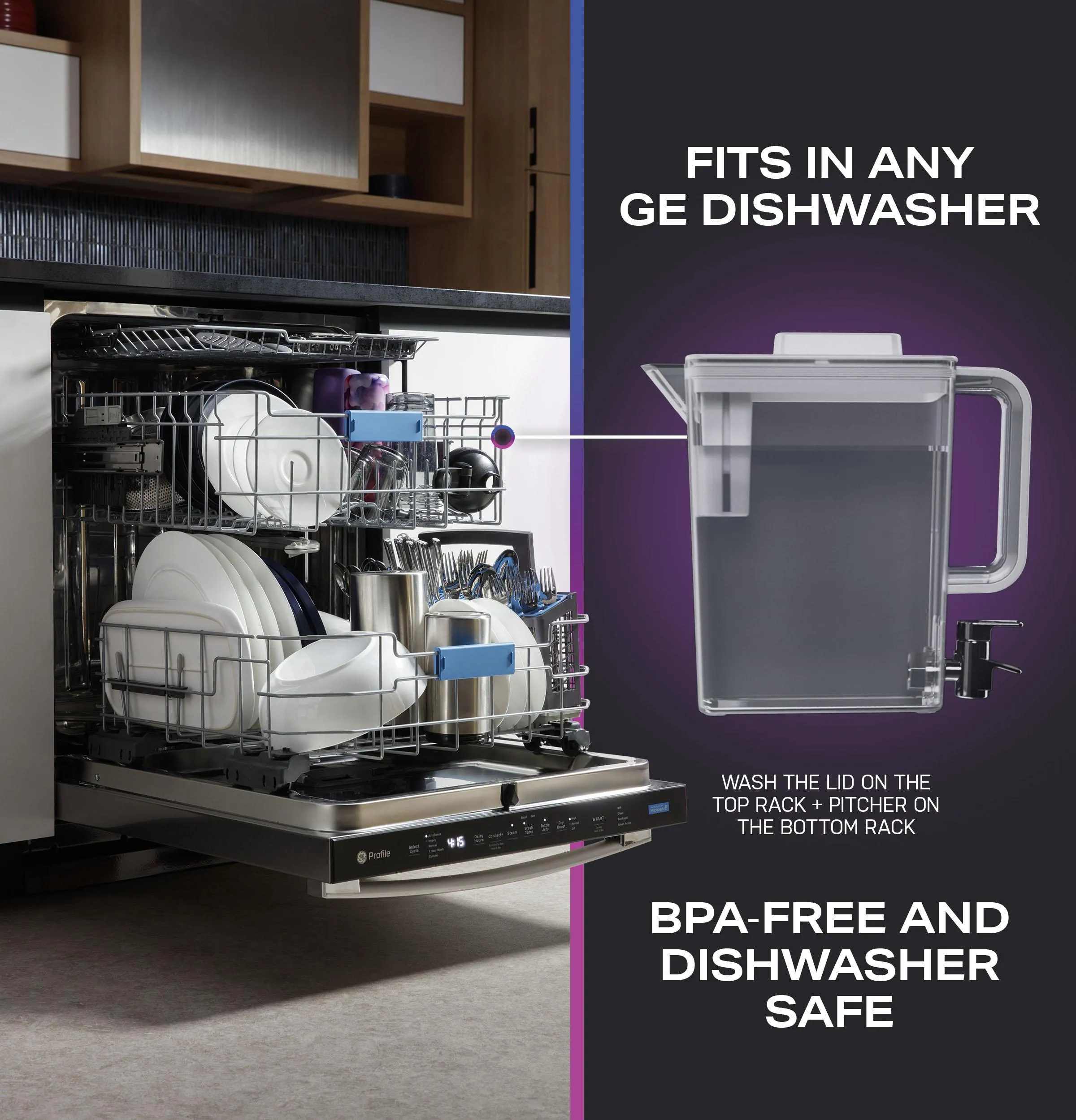 Ge Appliances PAE28BYTFS Ge Profile&#8482; Energy Star 28.3 Cu. Ft. Quad-Door Refrigerator With Dual-Dispense Autofill Pitcher