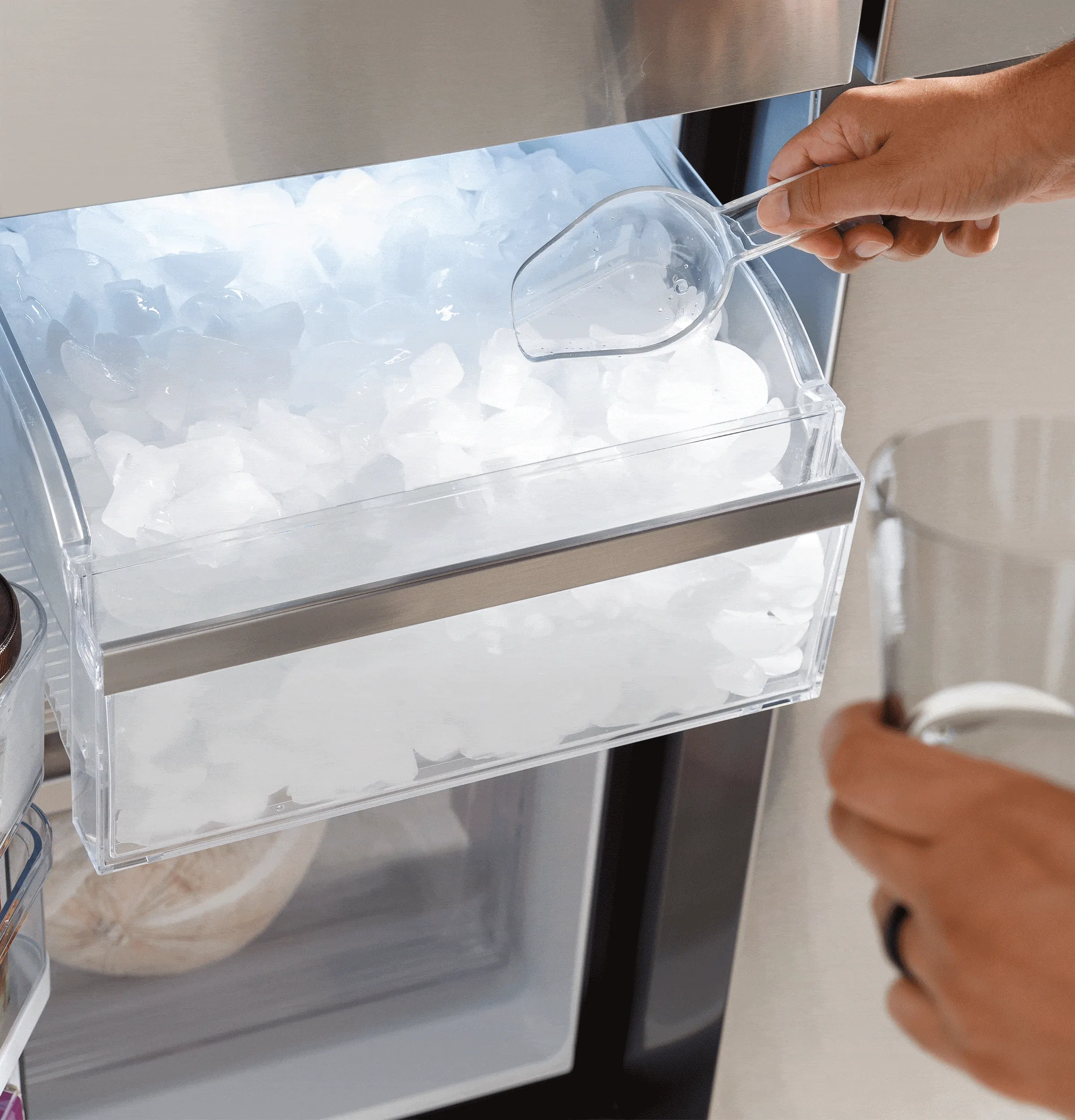 Ge Appliances PAE28BYTFS Ge Profile&#8482; Energy Star 28.3 Cu. Ft. Quad-Door Refrigerator With Dual-Dispense Autofill Pitcher
