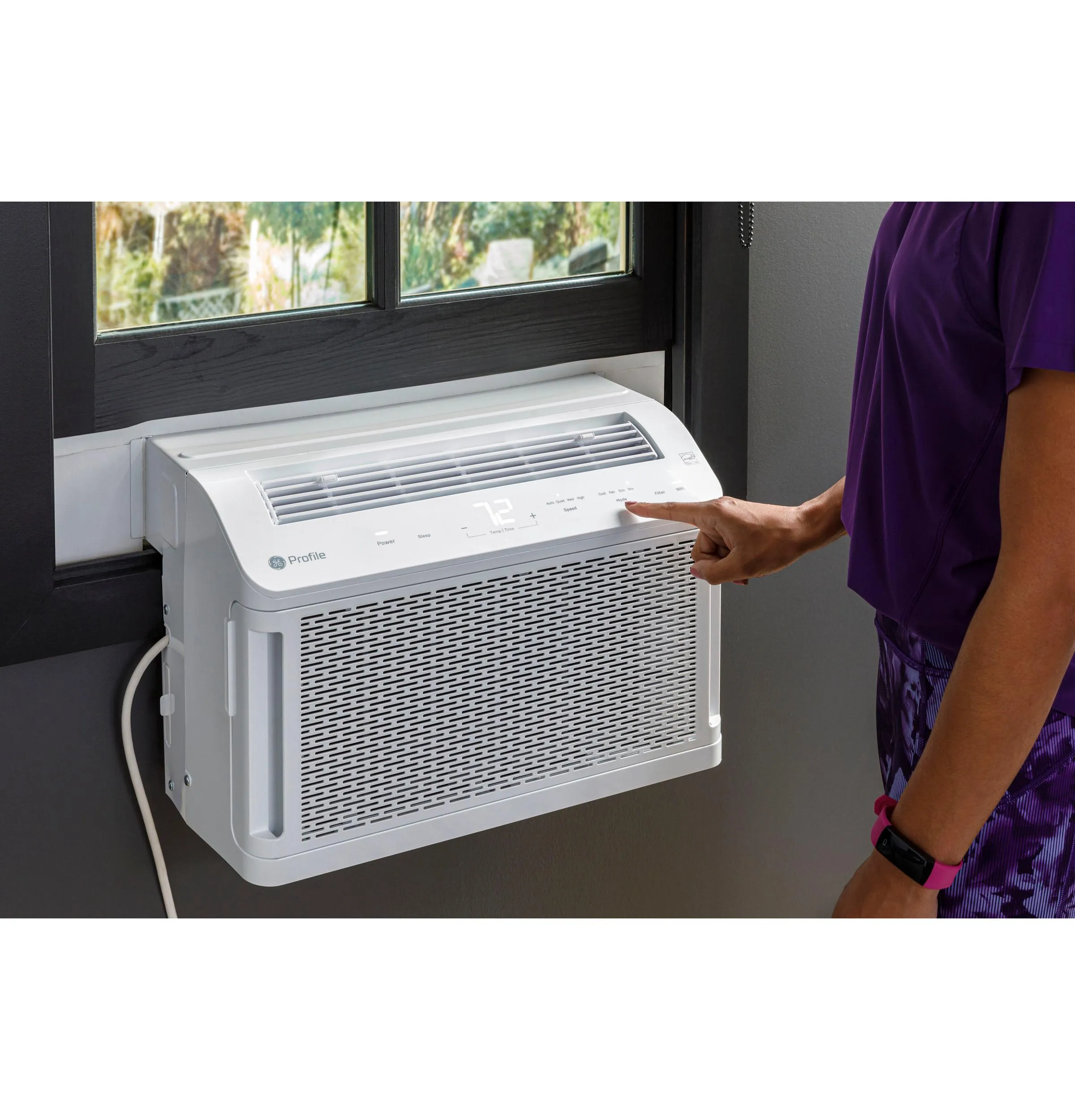Ge Appliances PHNT10CC Ge Profile Clearview&#8482; 10.300 Btu Inverter Smart Ultra Quiet Window Air Conditioner For Medium Rooms Up To 450 Sq. Ft.