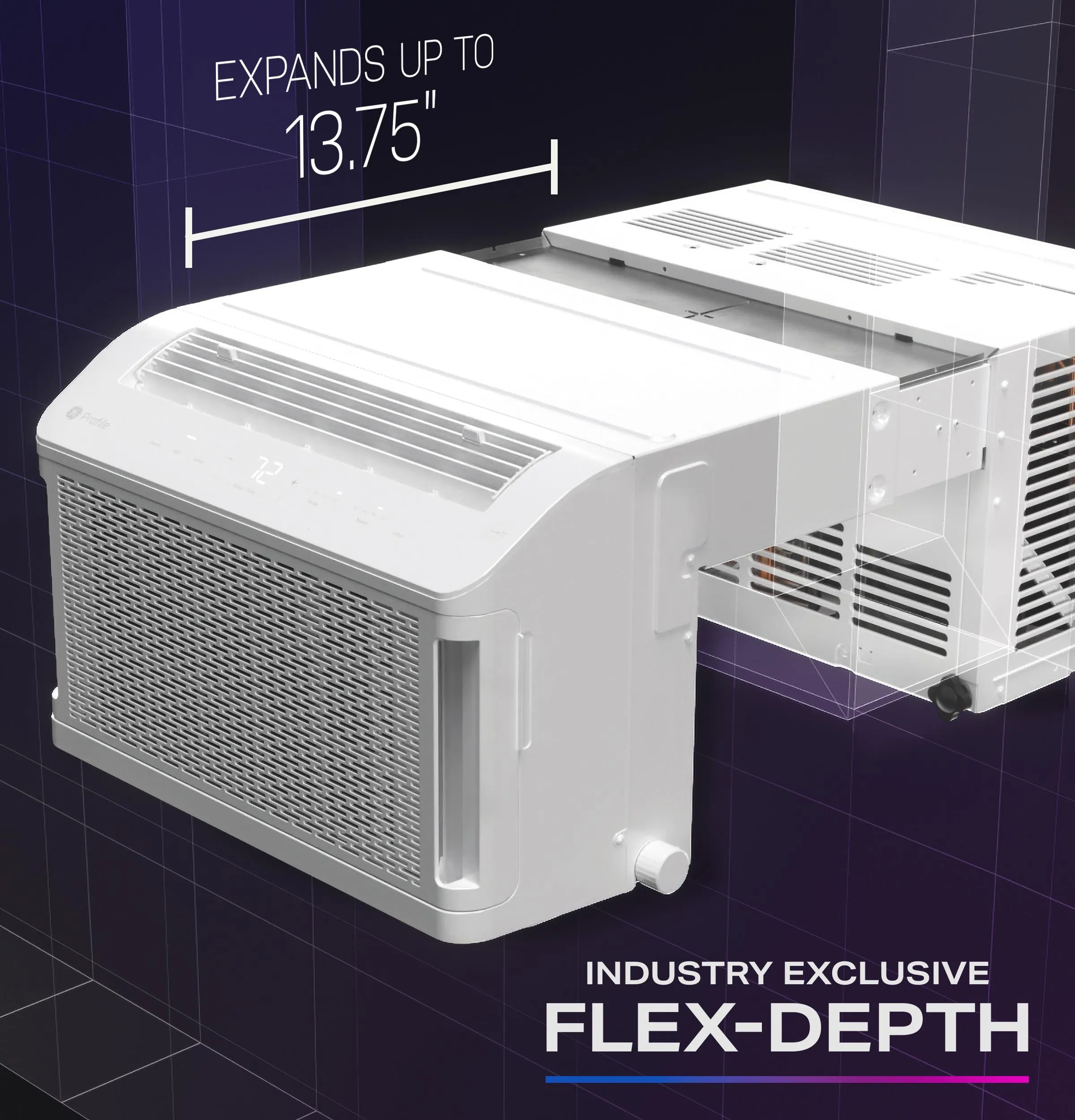 Ge Appliances PHNT10CC Ge Profile Clearview&#8482; 10.300 Btu Inverter Smart Ultra Quiet Window Air Conditioner For Medium Rooms Up To 450 Sq. Ft.