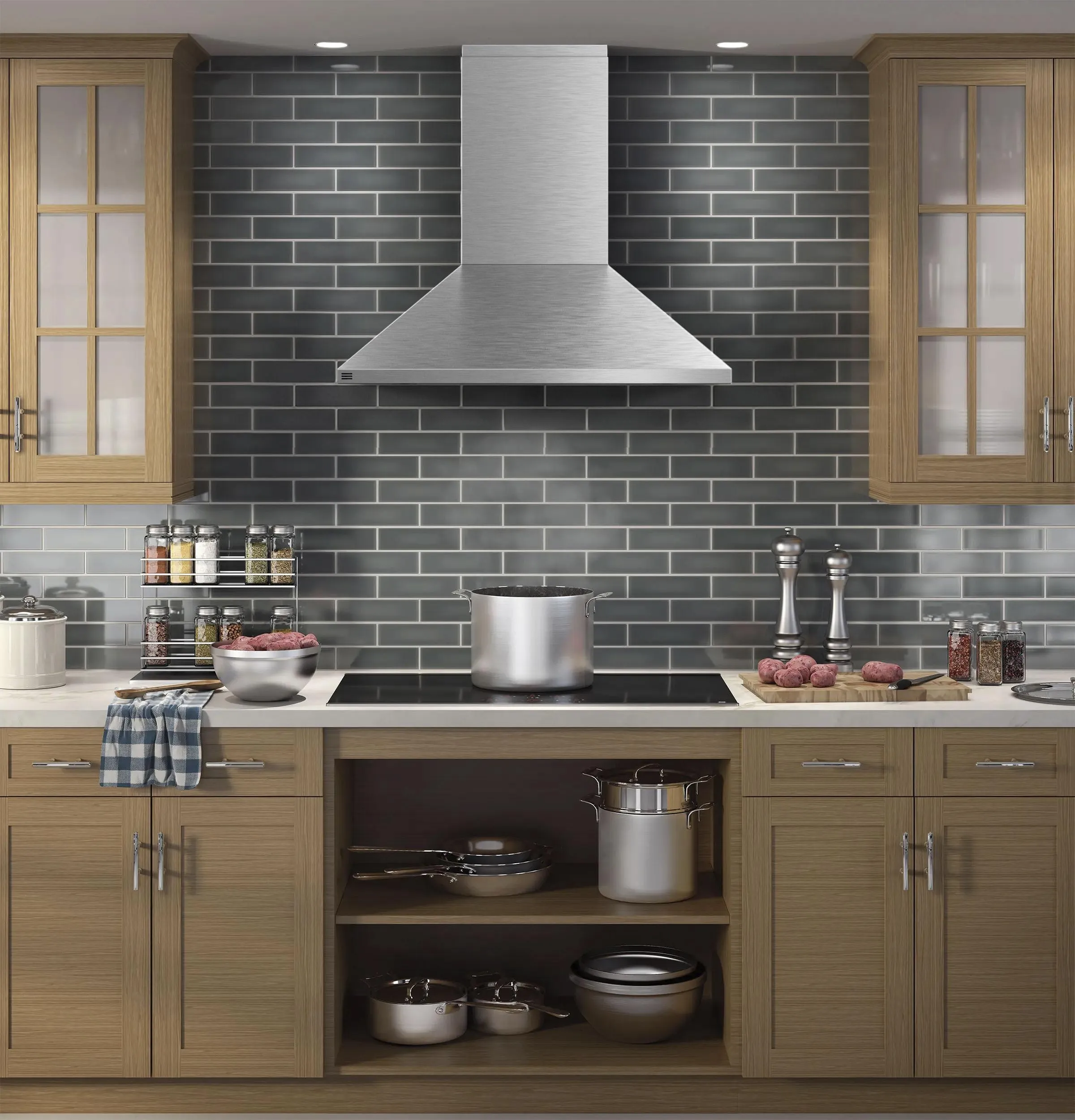 Ge Appliances PVW1036SWSS Ge Profile 36 Wall-Mount Vent Hood With Clean Air Sensors
