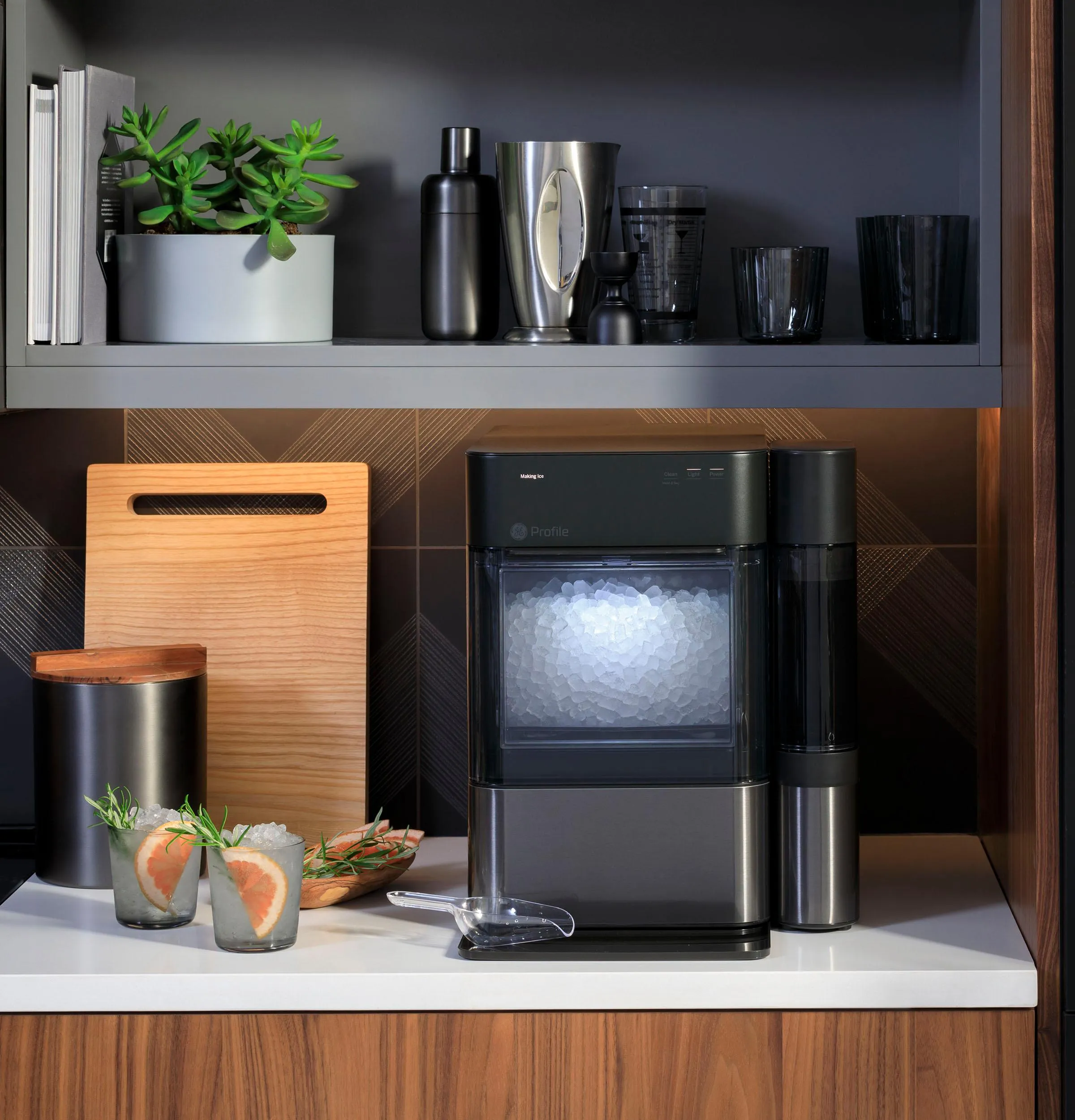 Ge Appliances XPIO13BCBT Ge Profile&#8482; Opal&#8482; 2.0 Nugget Ice Maker With Side Tank