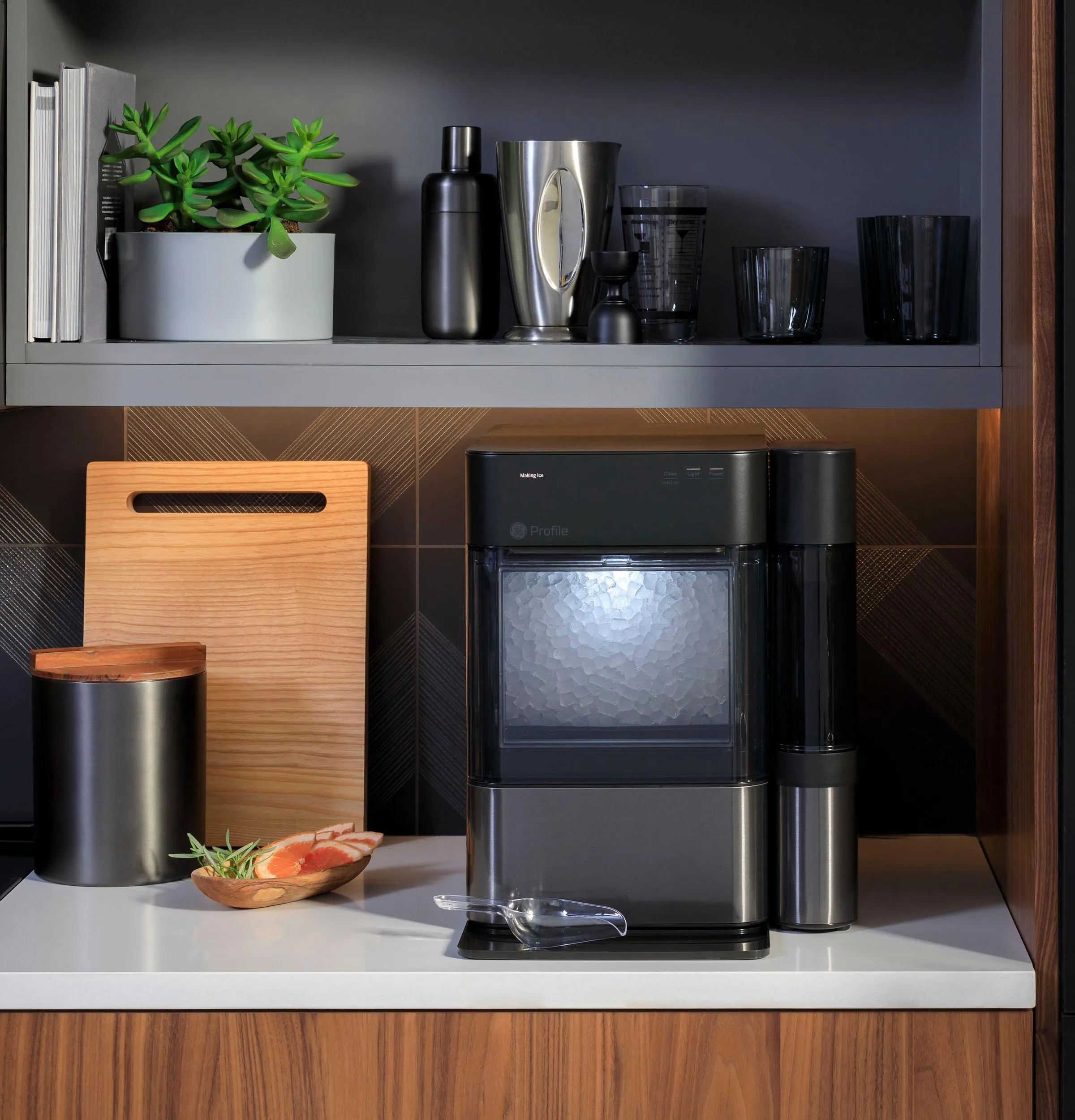 Ge Appliances XPIO13BCBT Ge Profile&#8482; Opal&#8482; 2.0 Nugget Ice Maker With Side Tank