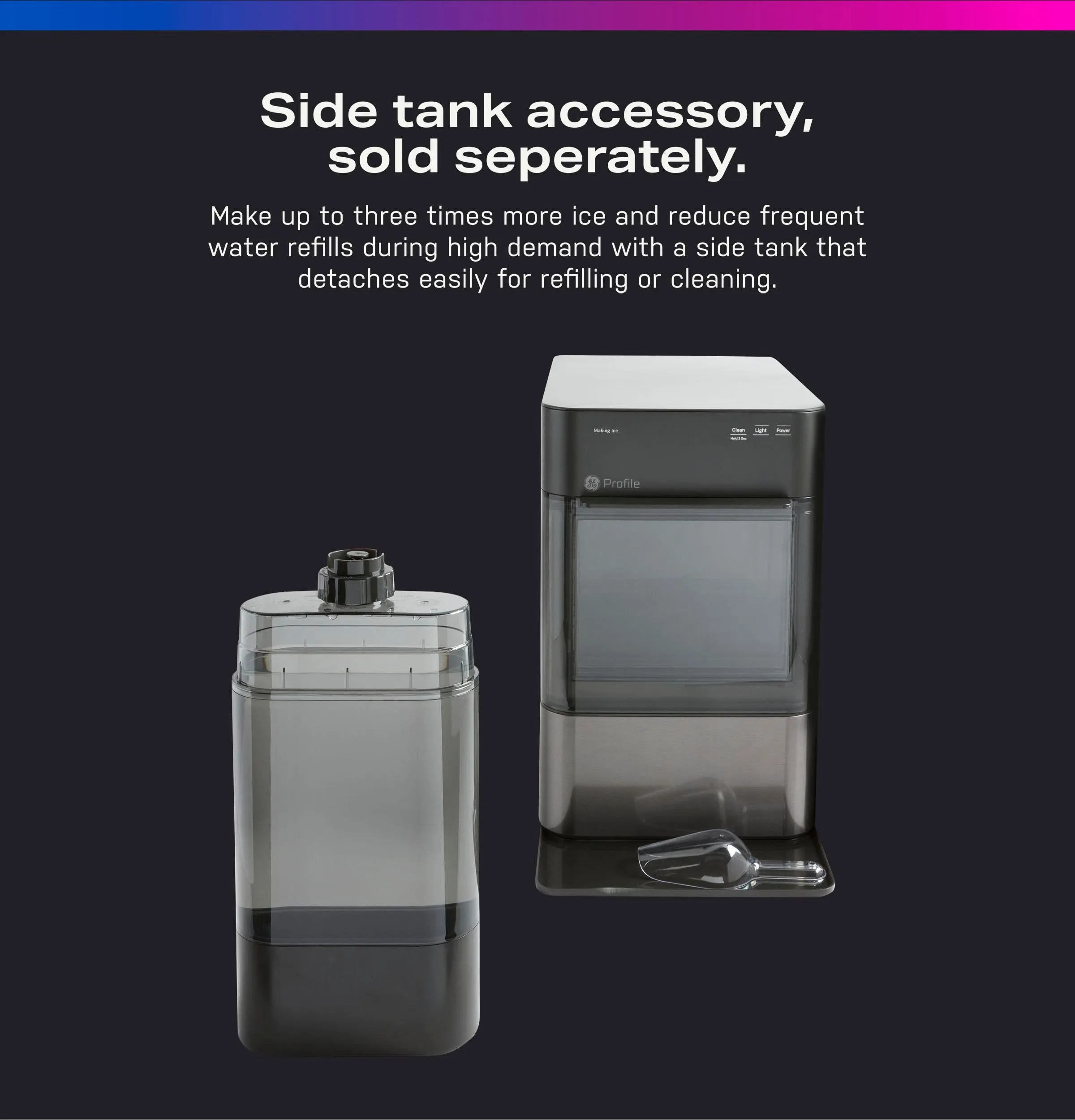 Ge Appliances XPIO23BCBT Ge Profile&#8482; Opal&#8482; 2.0 Nugget Ice Maker