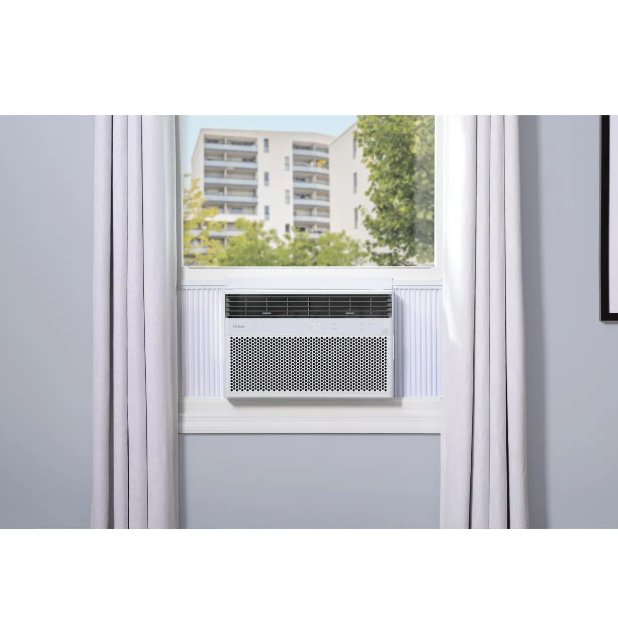 Haier QHEK08AC Haier 8.000 Btu Smart Electronic Window Air Conditioner For Medium Rooms Up To 350 Sq. Ft.