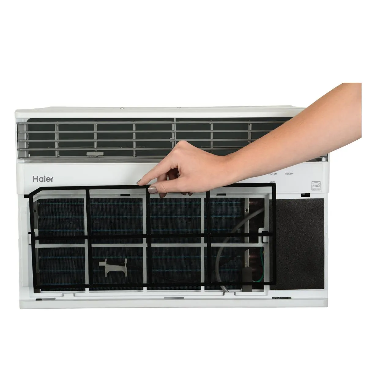 Haier QHEK08AC Haier 8.000 Btu Smart Electronic Window Air Conditioner For Medium Rooms Up To 350 Sq. Ft.