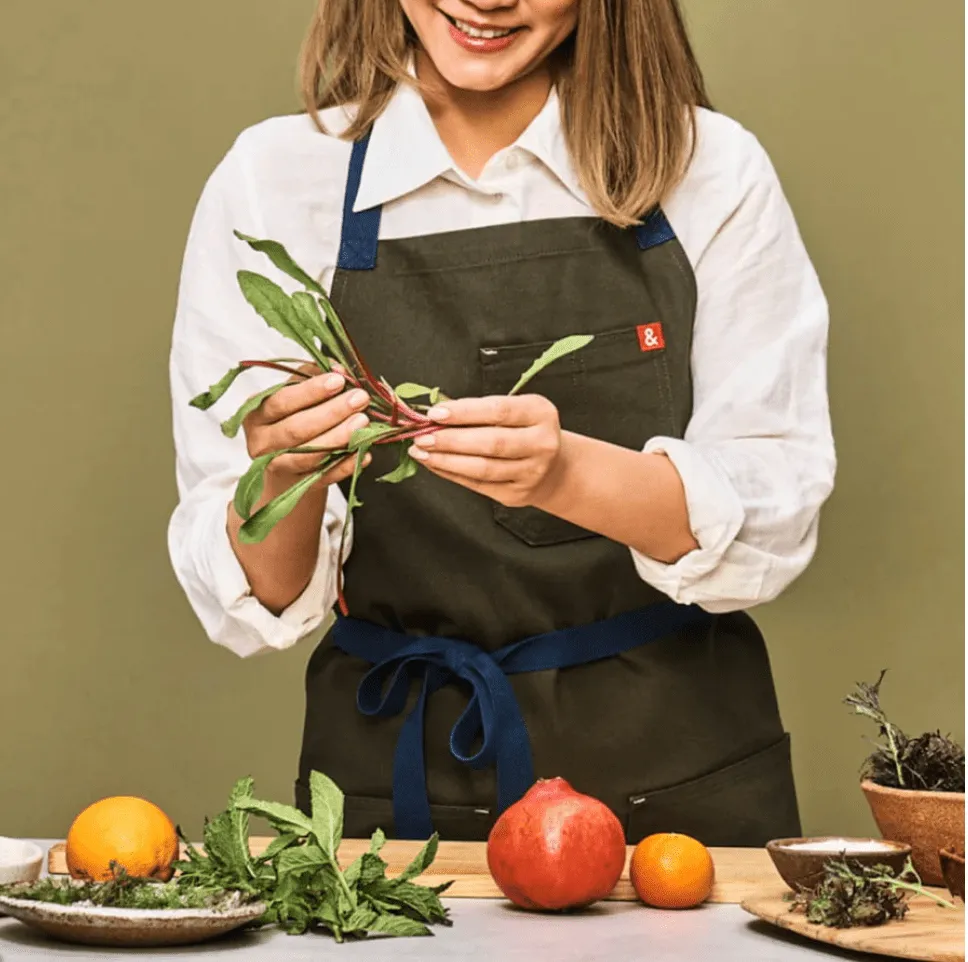 Hedley & Bennett Essential Canvas Apron - Olive