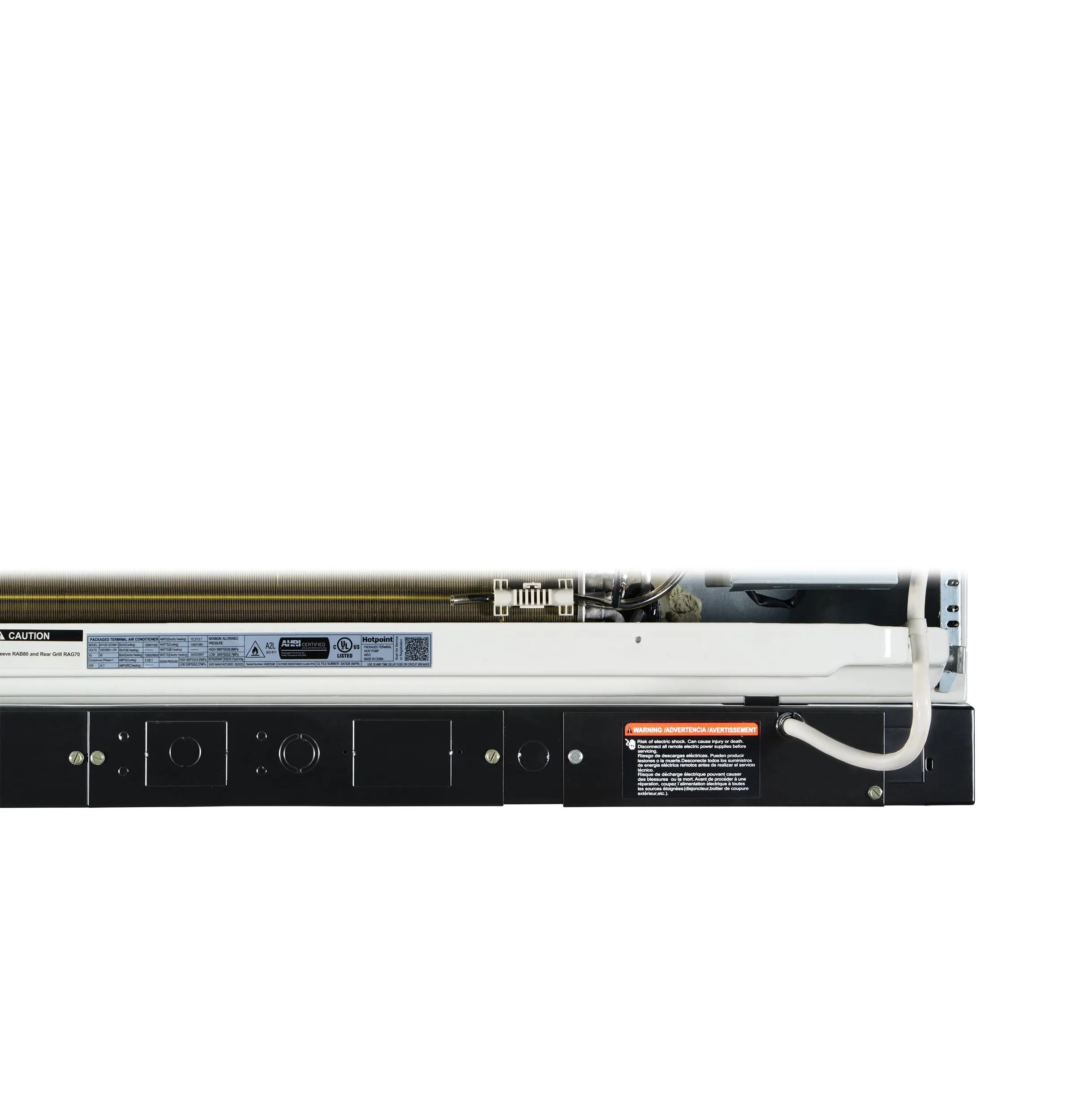 Hotpoint AH12H15D3B Hotpoint Ptac Heat Pump 15.000 Btu. 230/208V. 20Amp