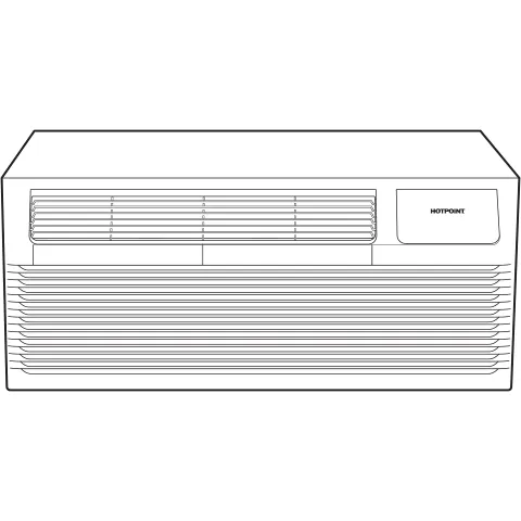 Hotpoint AH12H15D3B Hotpoint Ptac Heat Pump 15.000 Btu. 230/208V. 20Amp
