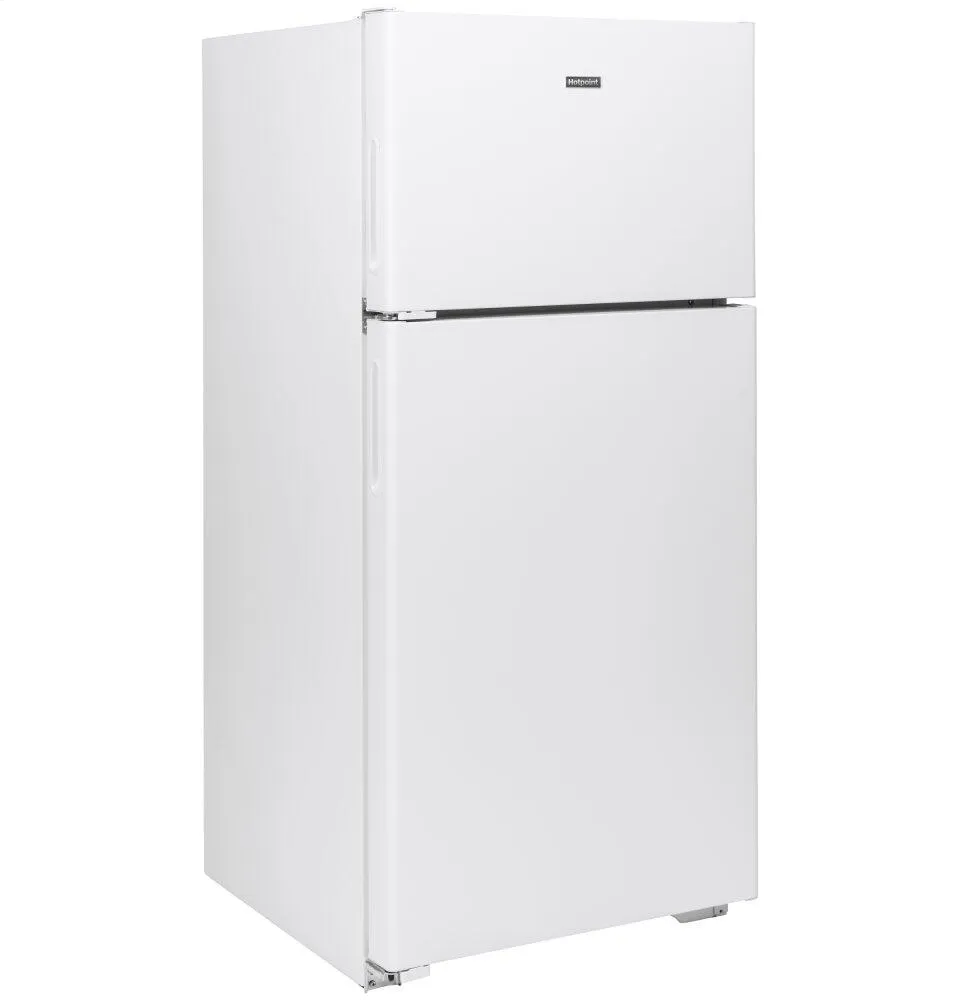 Hotpoint HPE16BTNLWW Hotpoint Energy Star 15.6 Cu. Ft. Recessed Handle Top-Freezer Refrigerator
