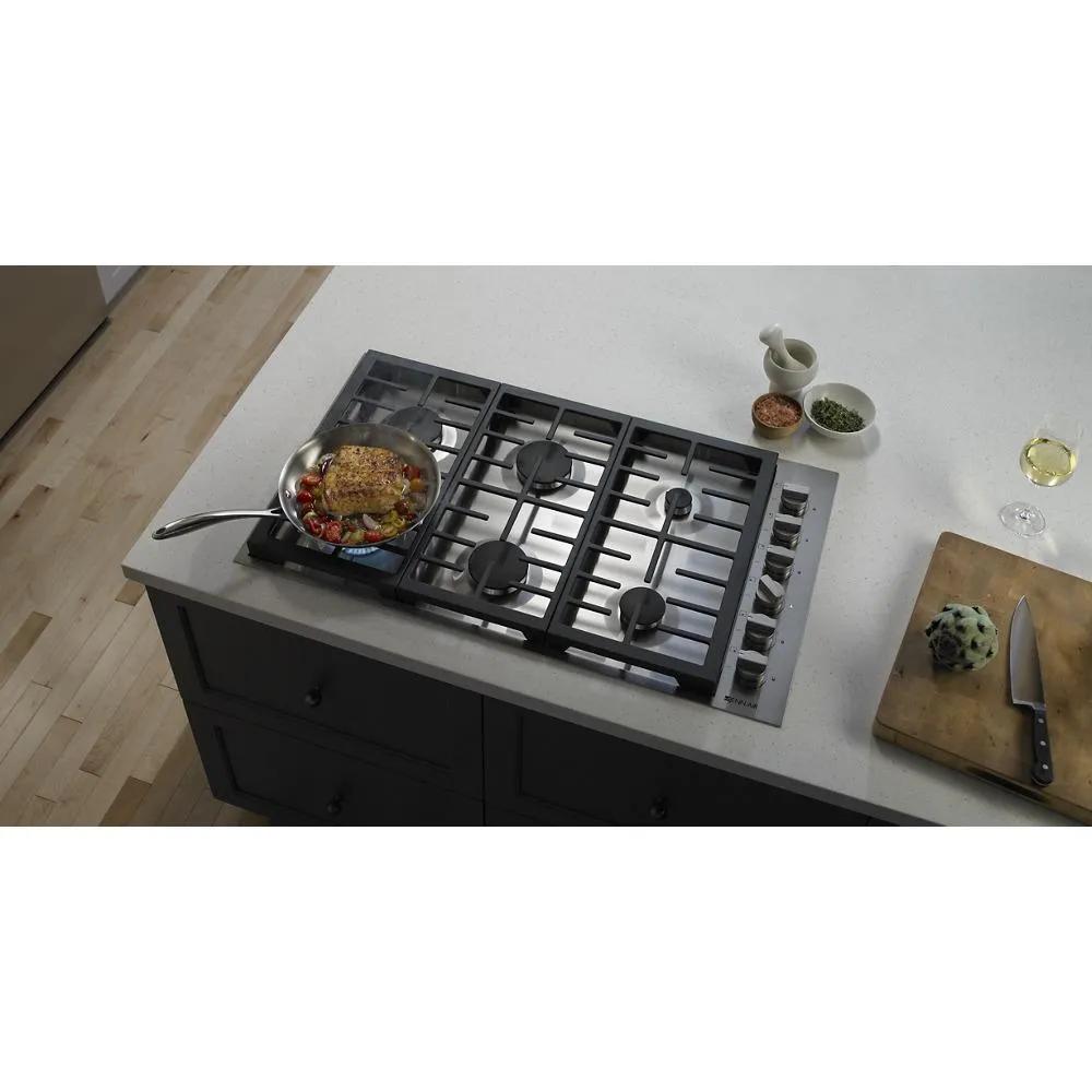 Jennair JGC7636BP Pro-Style 36 6-Burner Gas Cooktop