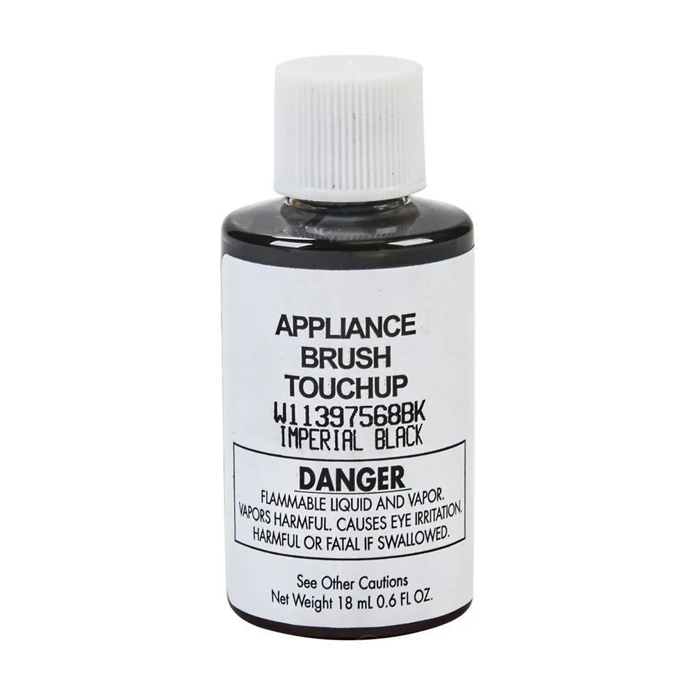 Jennair W11397568BK Appliance Touchup Paint Bottle. Imperial Black