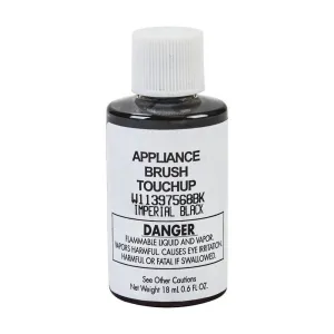 Jennair W11397568BK Appliance Touchup Paint Bottle. Imperial Black