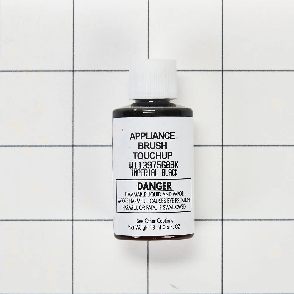 Jennair W11397568BK Appliance Touchup Paint Bottle. Imperial Black