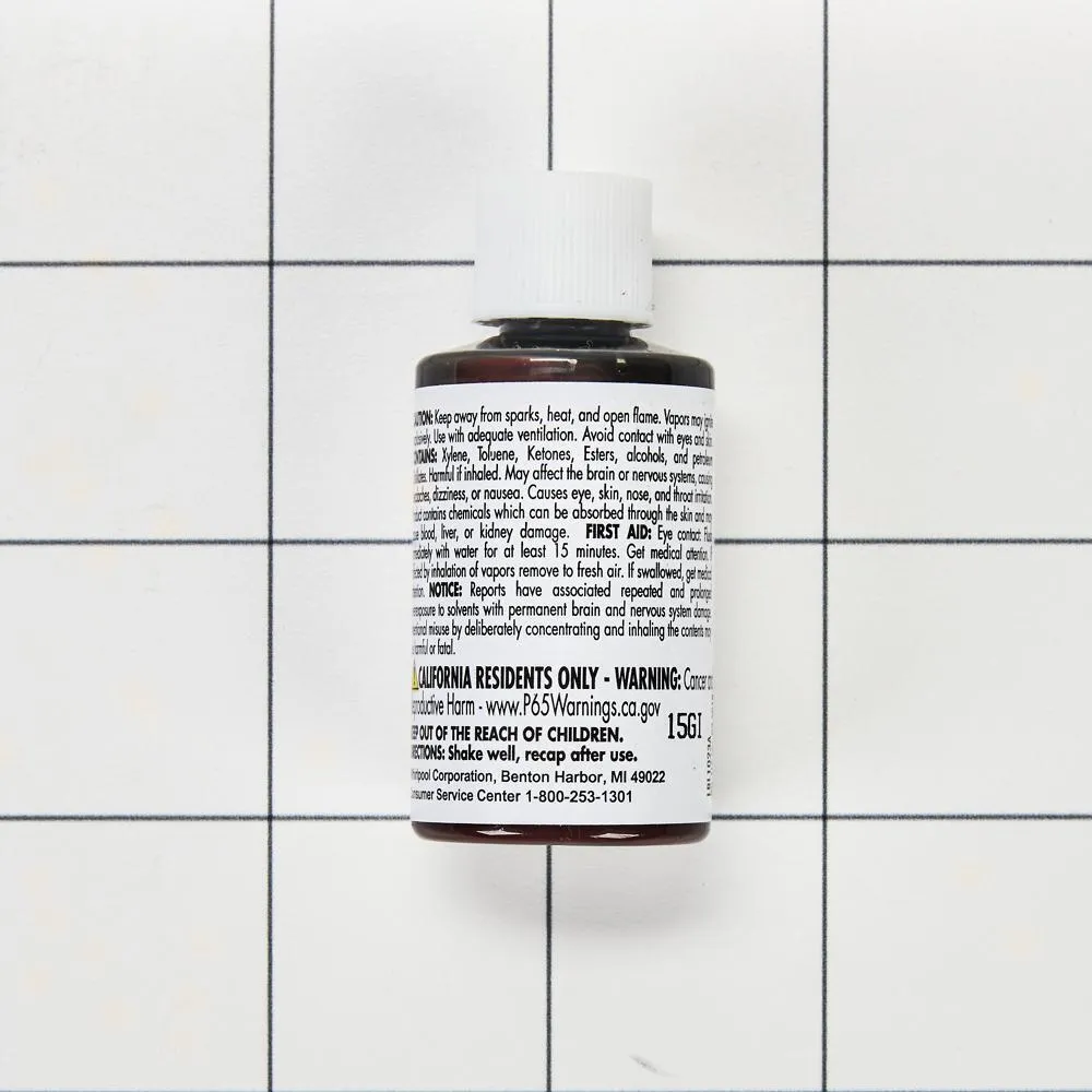 Jennair W11397568BK Appliance Touchup Paint Bottle. Imperial Black