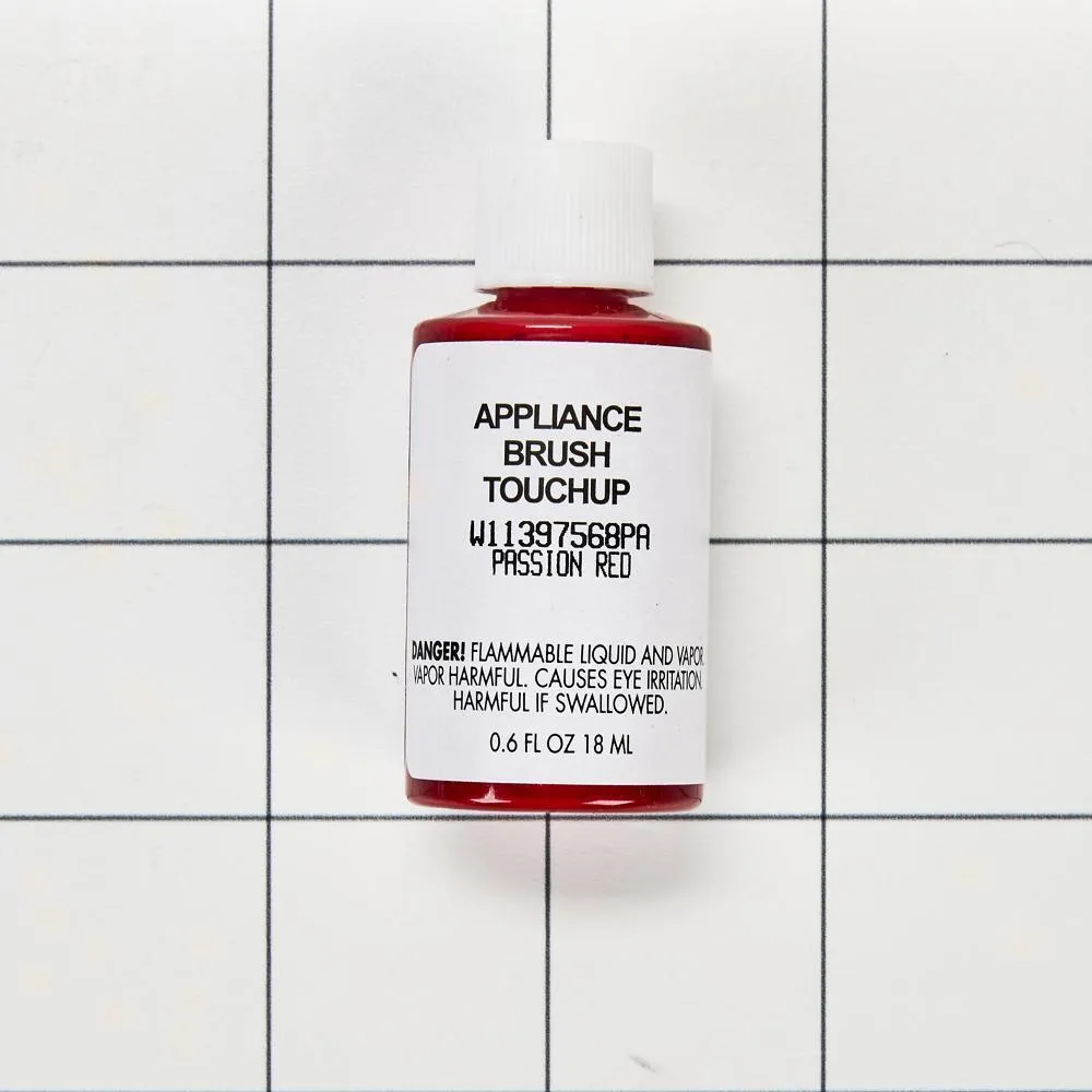 Jennair W11397568PA Appliance Touchup Paint Bottle. Passion Red