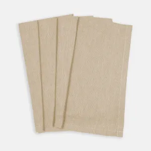 KAF Chambray Napkin - Flax Set of 4
