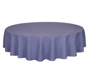 KAF Chambray Tablecloth - Navy Round 70