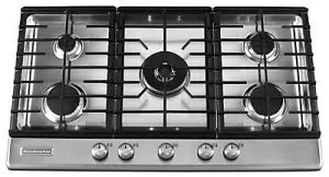 Kitchenaid KFGS366VSS 36-Inch 5 Burner Gas Cooktop. Architect Series Ii - Stainless Steel