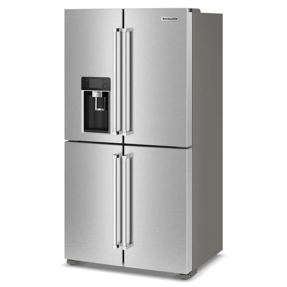 Kitchenaid KRQC736RPS 36 Counter-Depth 19.4 Cu Ft 4-Door Refrigerator With Flexible Temperature Zone In Printshield Finish