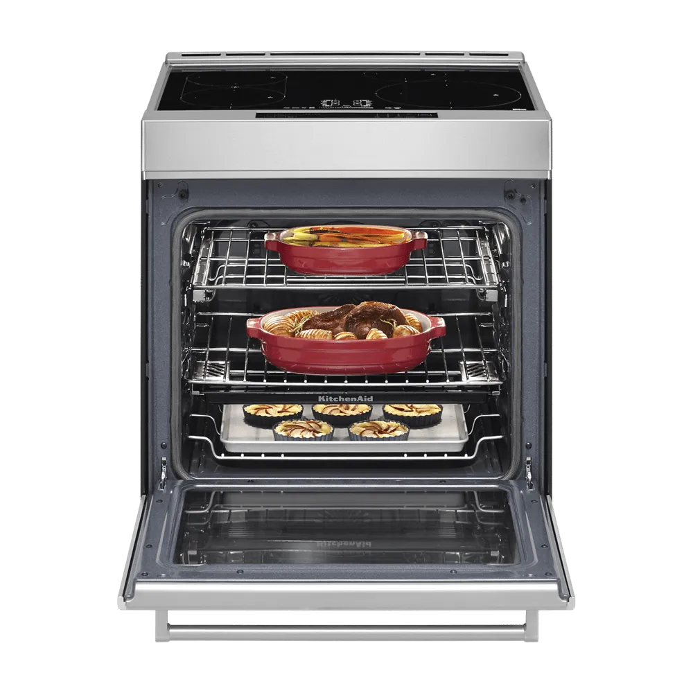 Kitchenaid KSIS730PSS 30-Inch 4-Element Induction Slide-In Convection Range With Air Fry