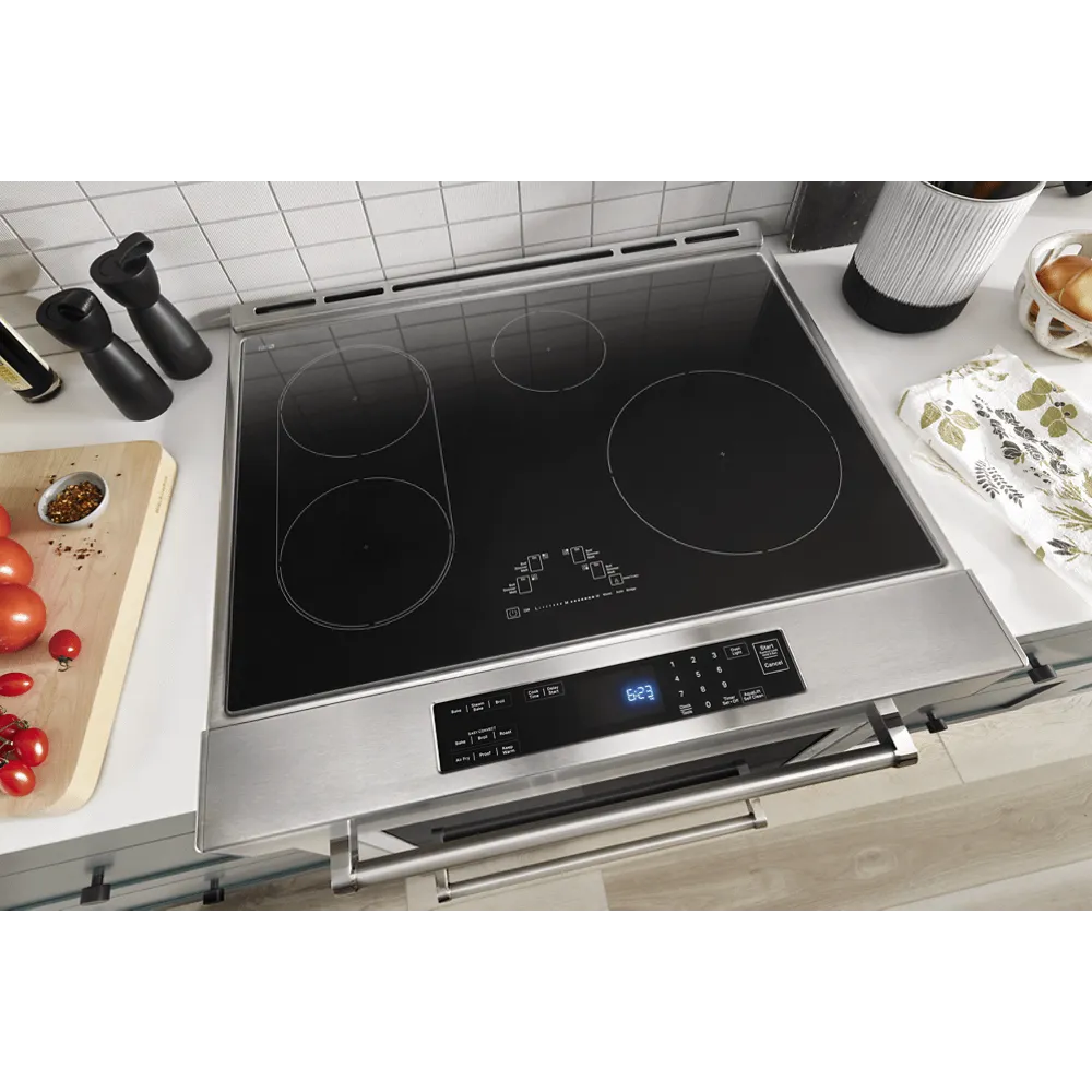 Kitchenaid KSIS730PSS 30-Inch 4-Element Induction Slide-In Convection Range With Air Fry