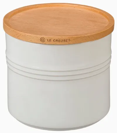Le Creuset Storage Canister. White