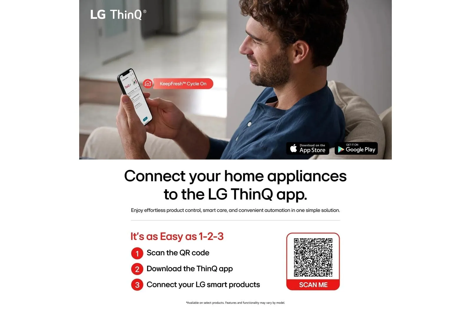 Lg LF25H6330D 25 Cu.Ft. 3-Door French Door Refrigerator With New Hybrid Handle Design And External Ice And Water Dispenser