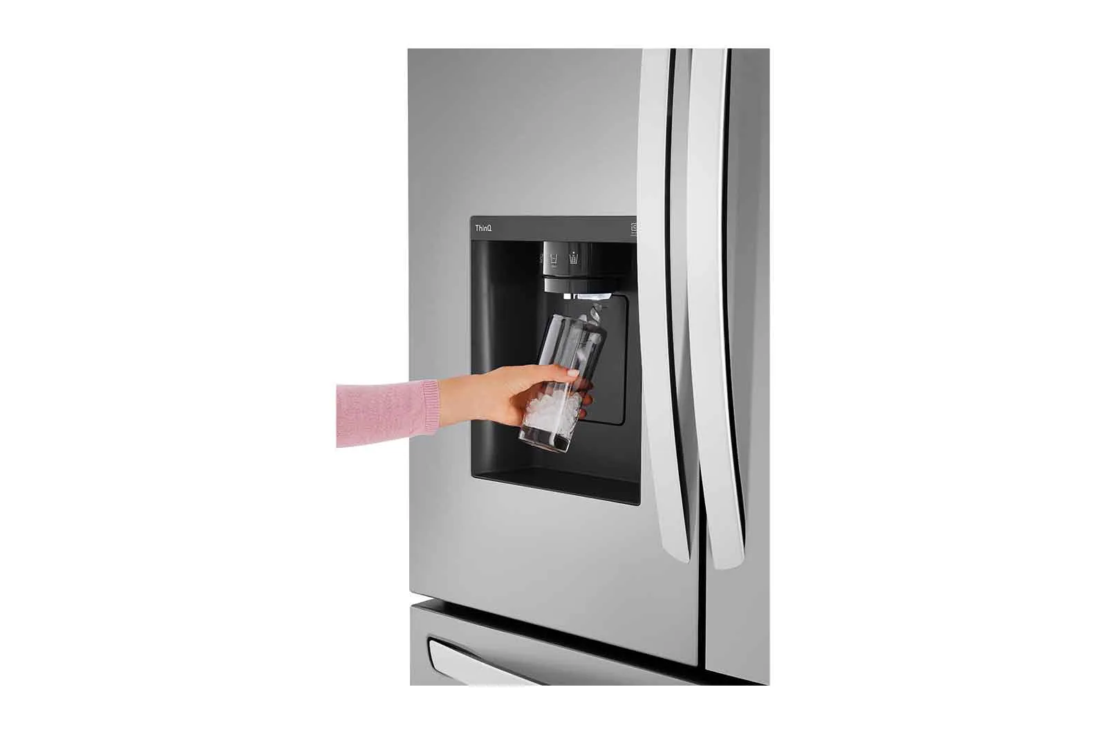Lg LRFXC2606S 26 Cu. Ft. Smart Counter-Depth Max Refrigerator With Dual Ice Makers
