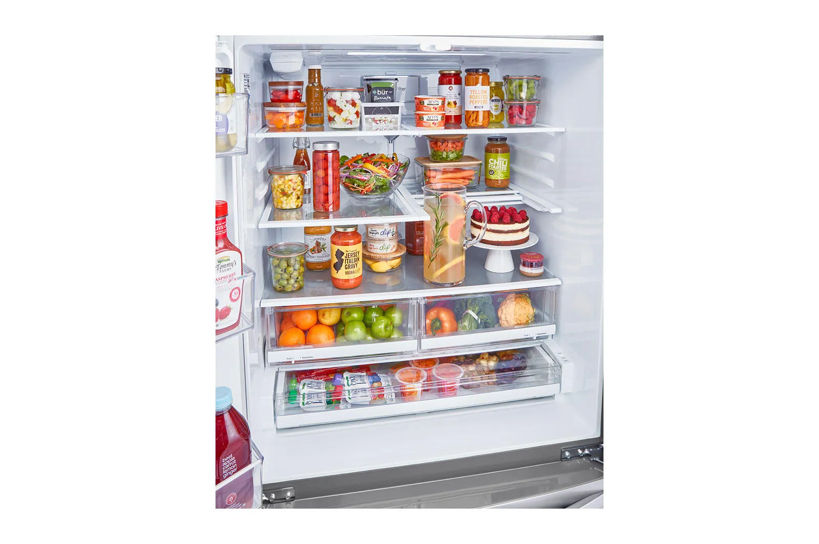 Lg LRMXC2206S 22 Cu Ft. Smart Counter Depth Double Freezer Refrigerator With Craft Ice&#8482;