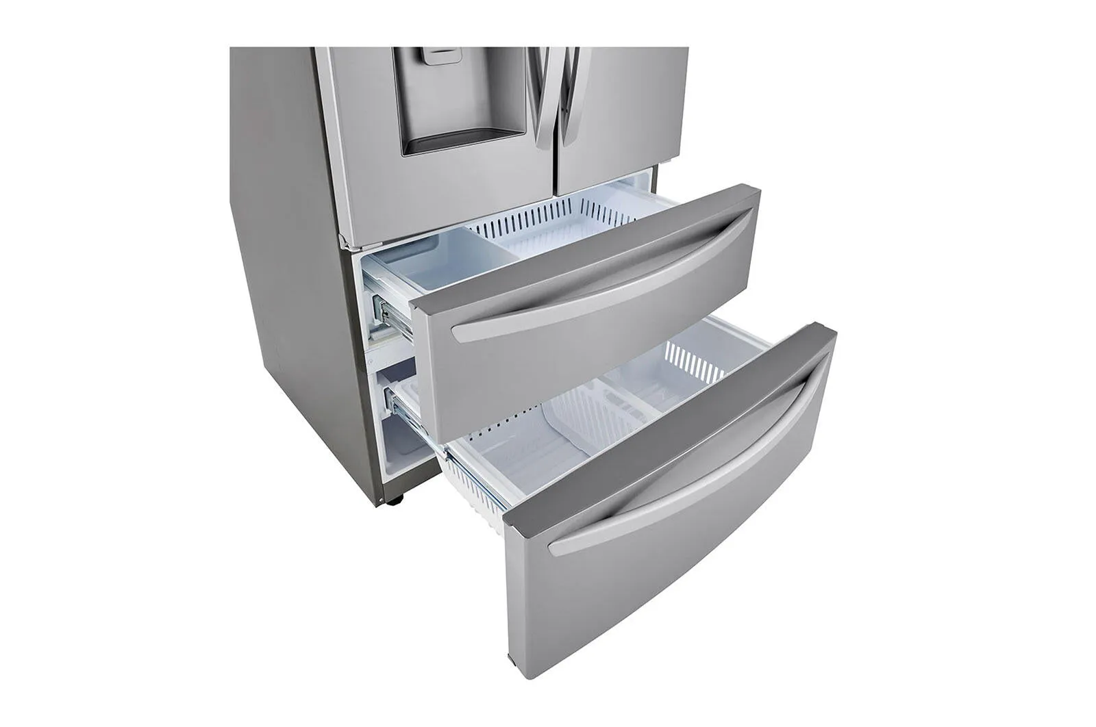 Lg LRMXC2206S 22 Cu Ft. Smart Counter Depth Double Freezer Refrigerator With Craft Ice&#8482;