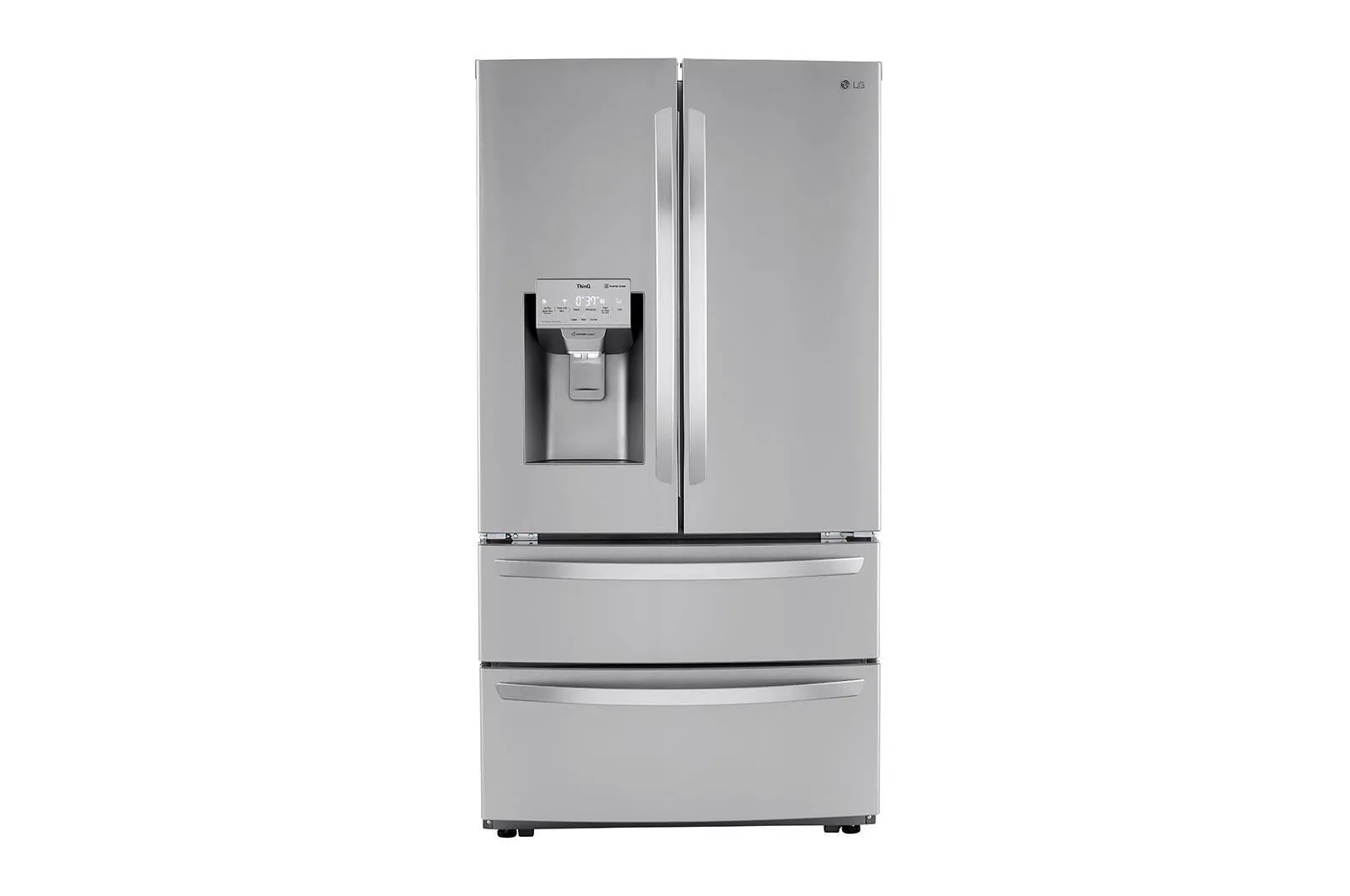 Lg LRMXC2206S 22 Cu Ft. Smart Counter Depth Double Freezer Refrigerator With Craft Ice&#8482;