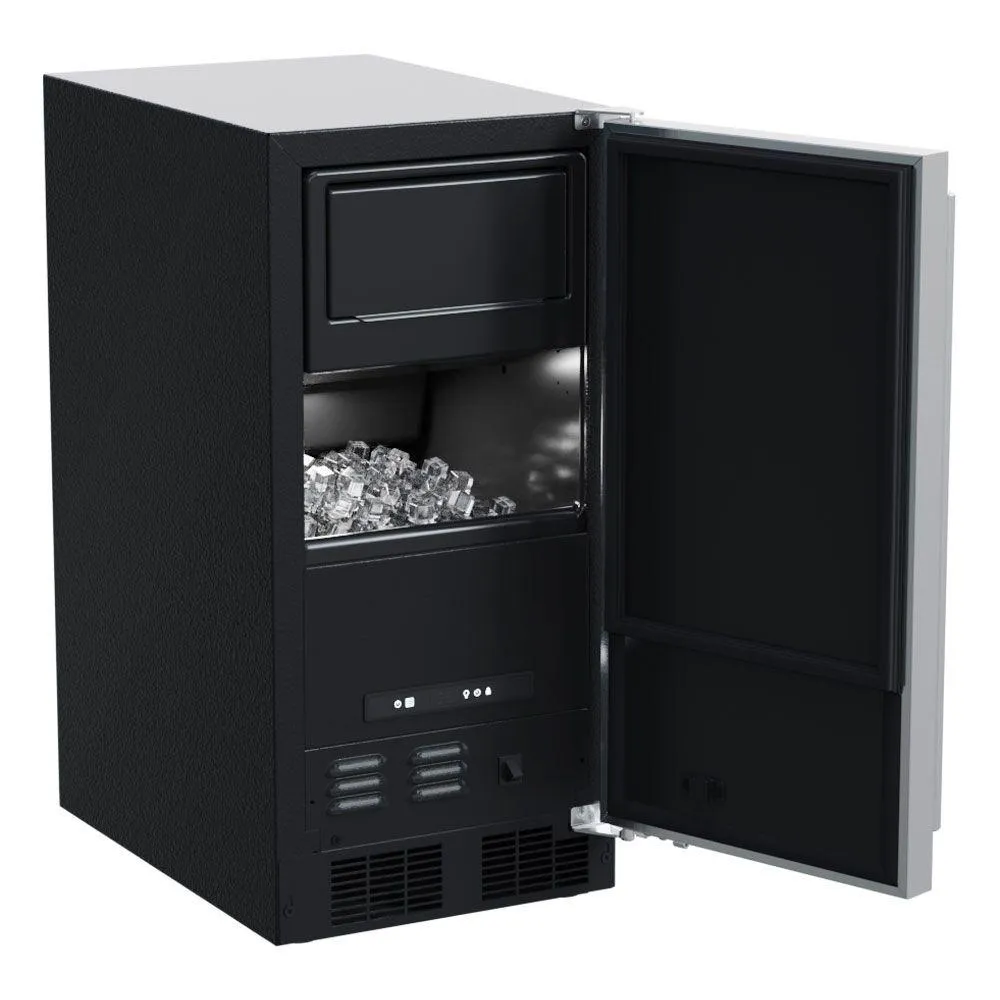 Marvel MACL215IS01B 15-In Low Profile Built-In Clear Ice Machine. Gravity Drain Application With Door Style - Panel Ready