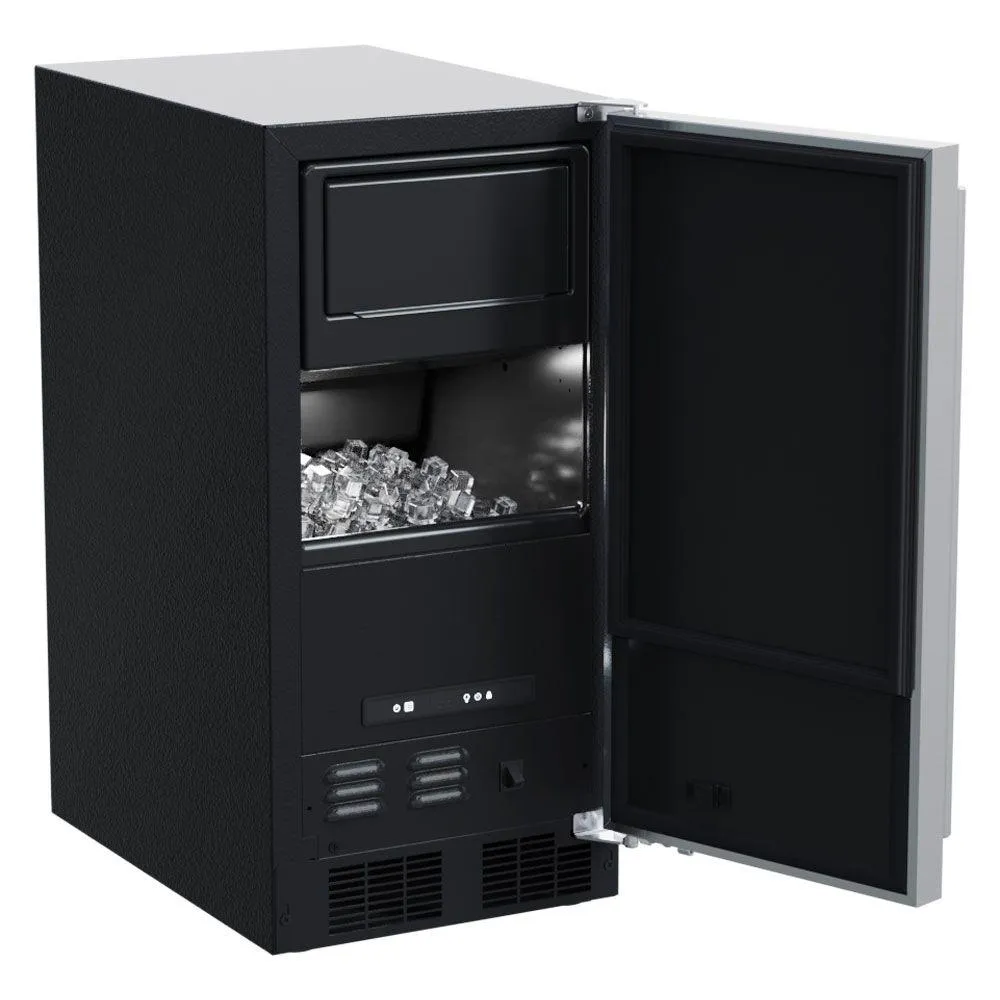 Marvel MACP215SS01B 15-In Low Profile Built-In Clear Ice Machine With Factory-Installed Pump With Door Style - Stainless Steel