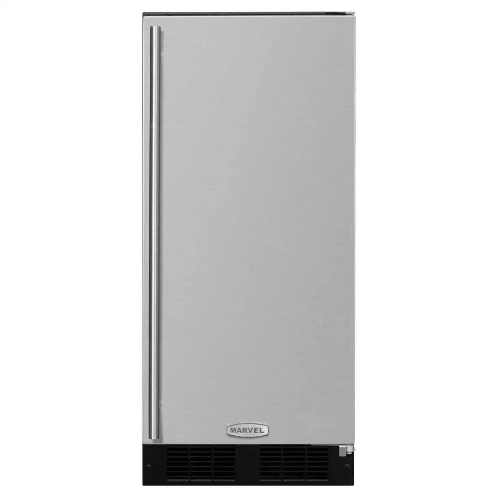Marvel ML15CLS1RS 15 Marvel Clear Ice Machine With Arctic Illuminice Lighting - Gravity Drain - Stainless Steel Door With Right Hinge