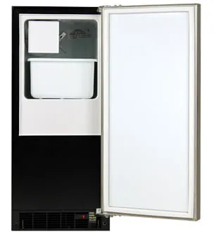 Marvel ML15CRP1RP Marvel 15 Crescent Ice Machine - Solid Panel Overlay Ready Door - Right Hinge