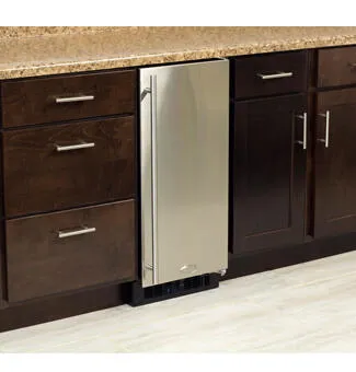 Marvel ML15CRP1RP Marvel 15 Crescent Ice Machine - Solid Panel Overlay Ready Door - Right Hinge